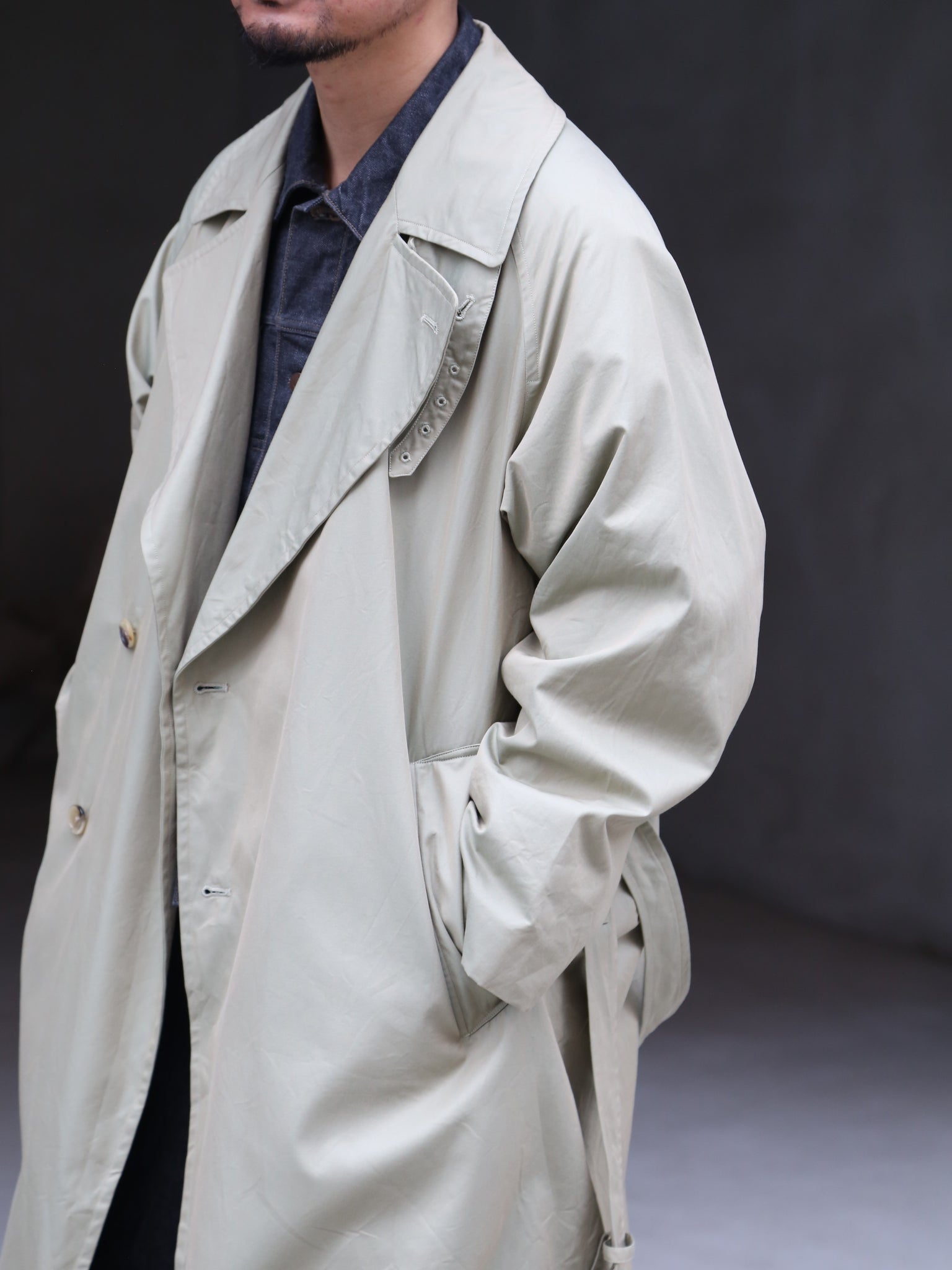 blurhms】Cotton Gabardine Trench Coat (Mens) – End on End.