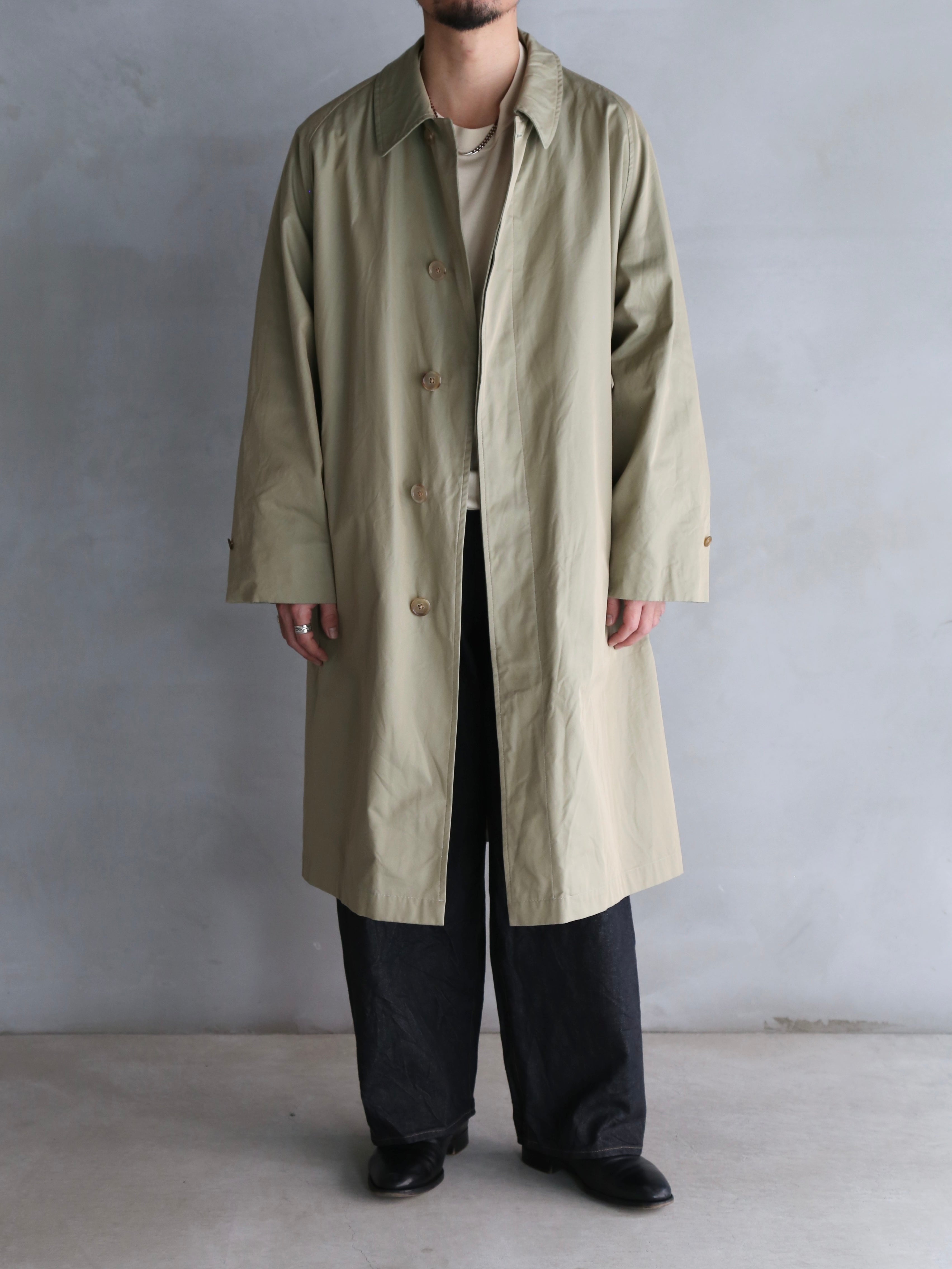 blurhms】Cotton Gabardine Balmacaan Coat (Mens) – End on End.