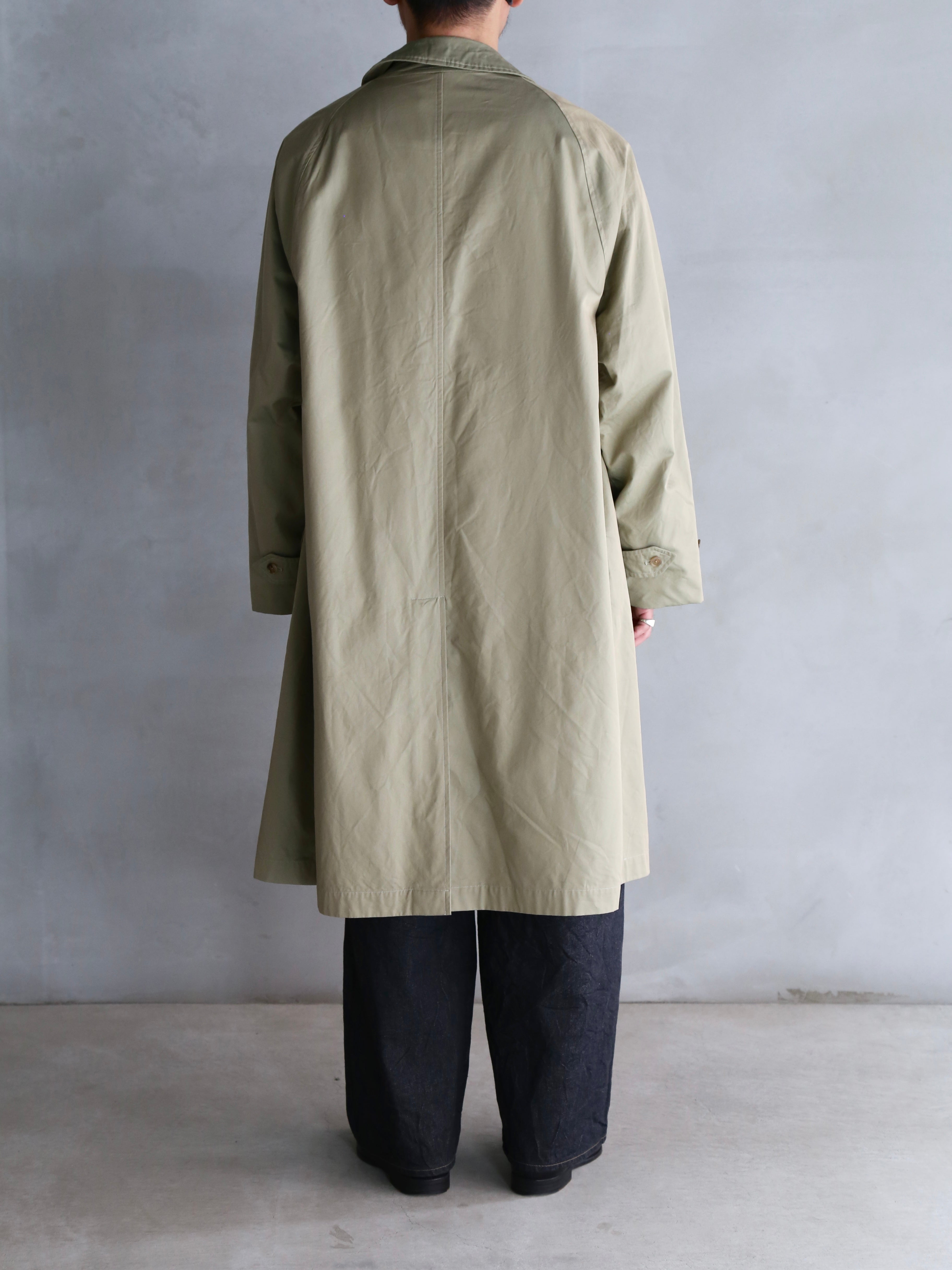 blurhms】Cotton Gabardine Balmacaan Coat (Mens) – End on End.