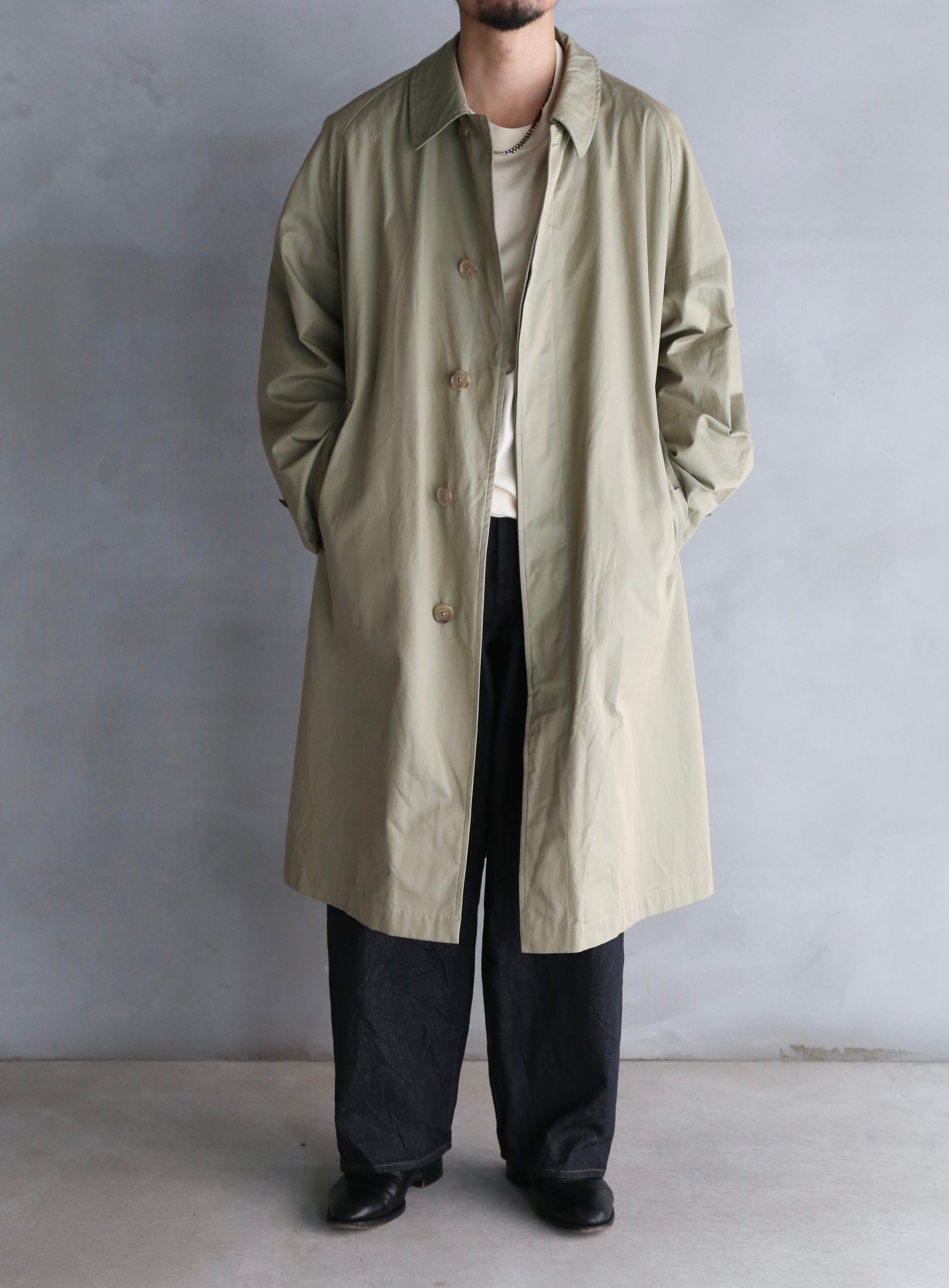 blurhms】Cotton Gabardine Balmacaan Coat (Mens) – End on End.