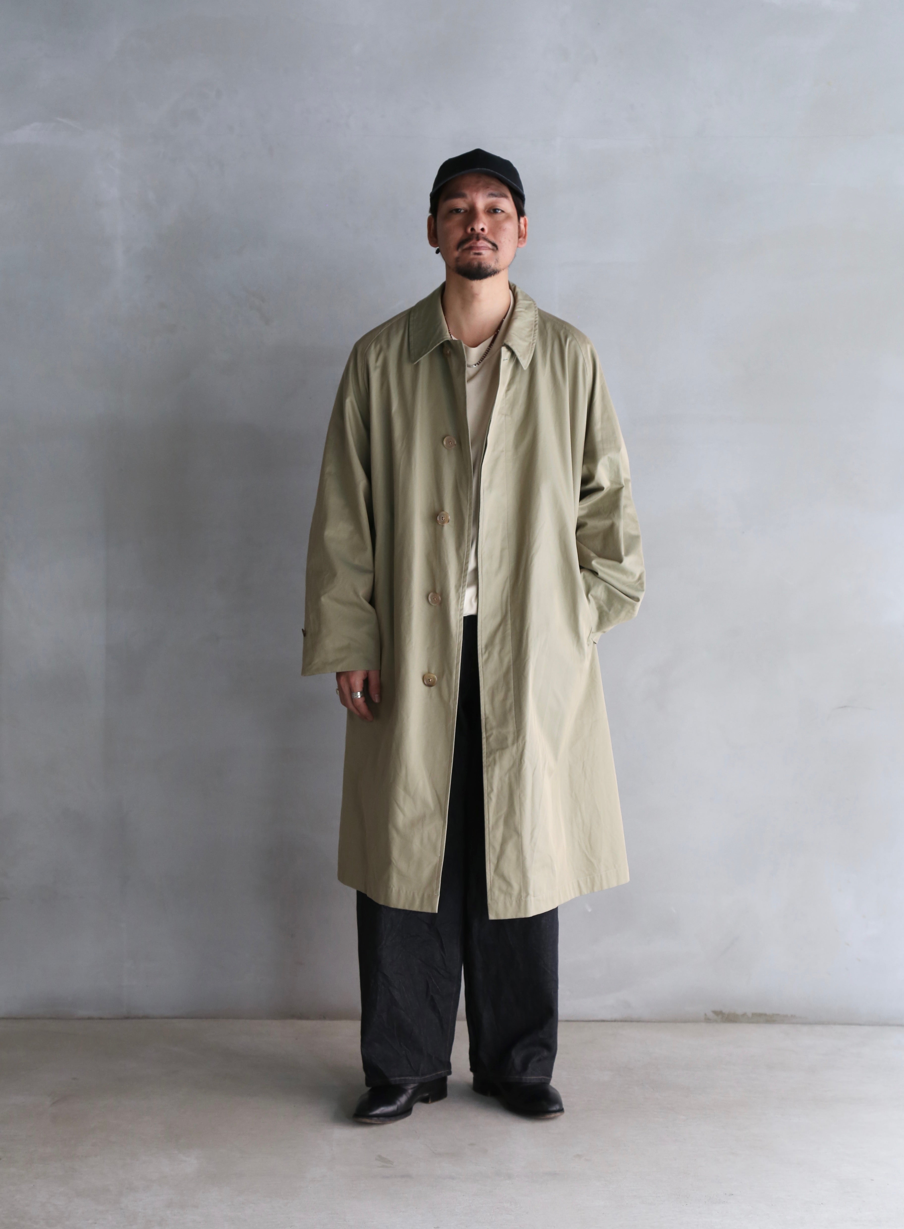 blurhms】Cotton Gabardine Balmacaan Coat (Mens) – End on End.