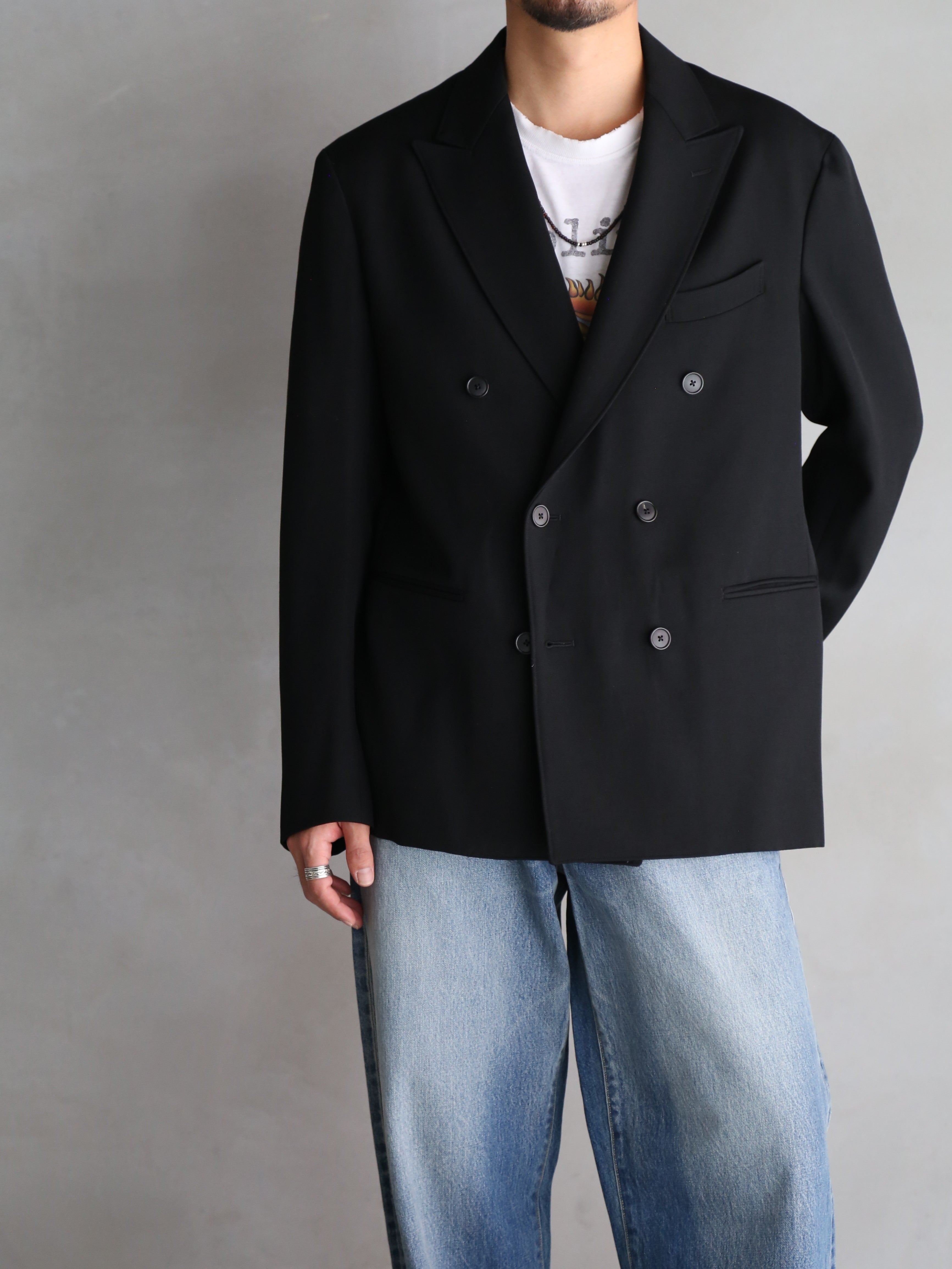 HEUGN JACKET010 BLACK サイズ2 HEUGN】 Albert Gabardine Black 