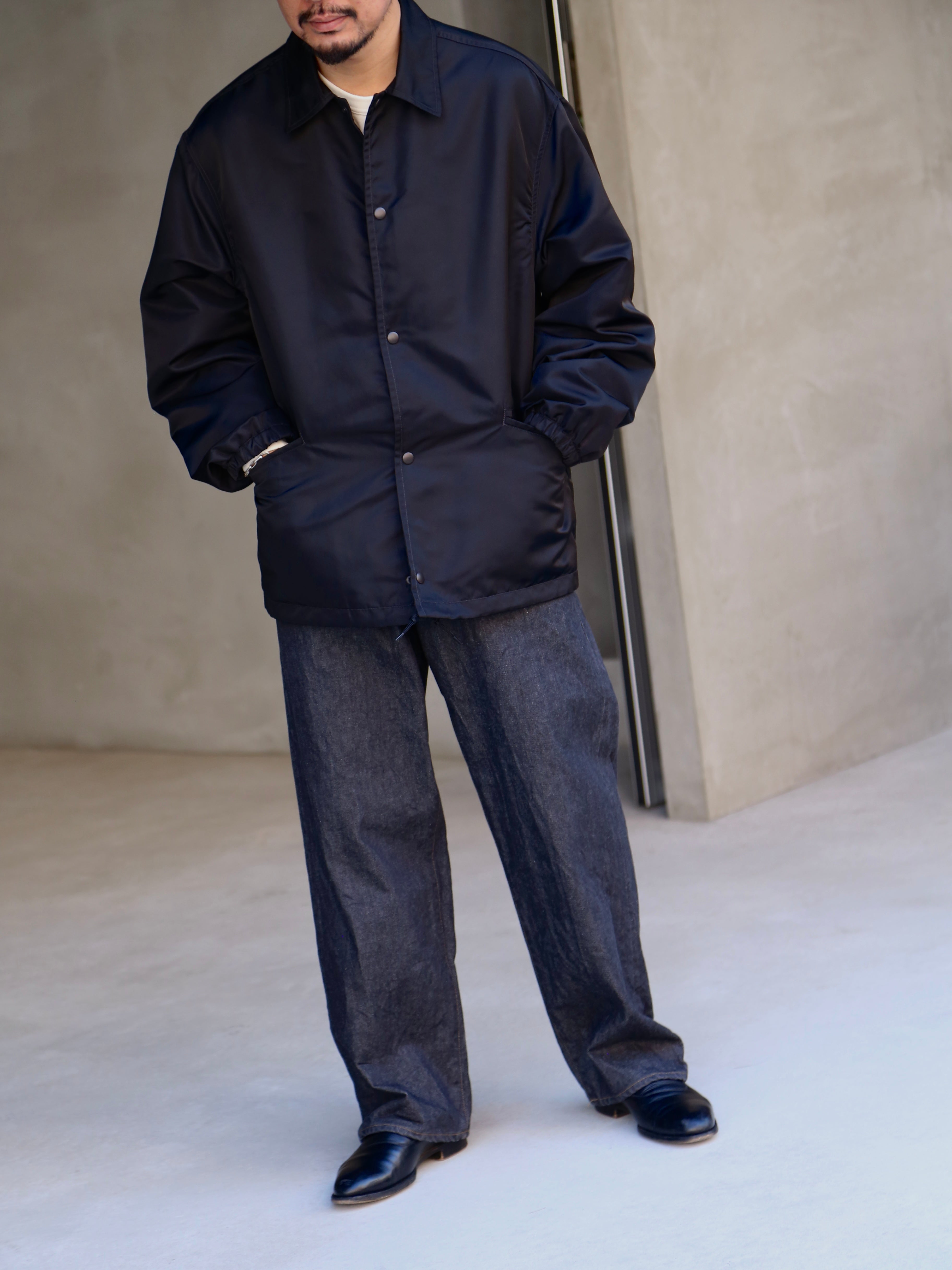 blurhmsROOTSTOCK】Washed Nylon Coach Jacket (Mens) – End on End.