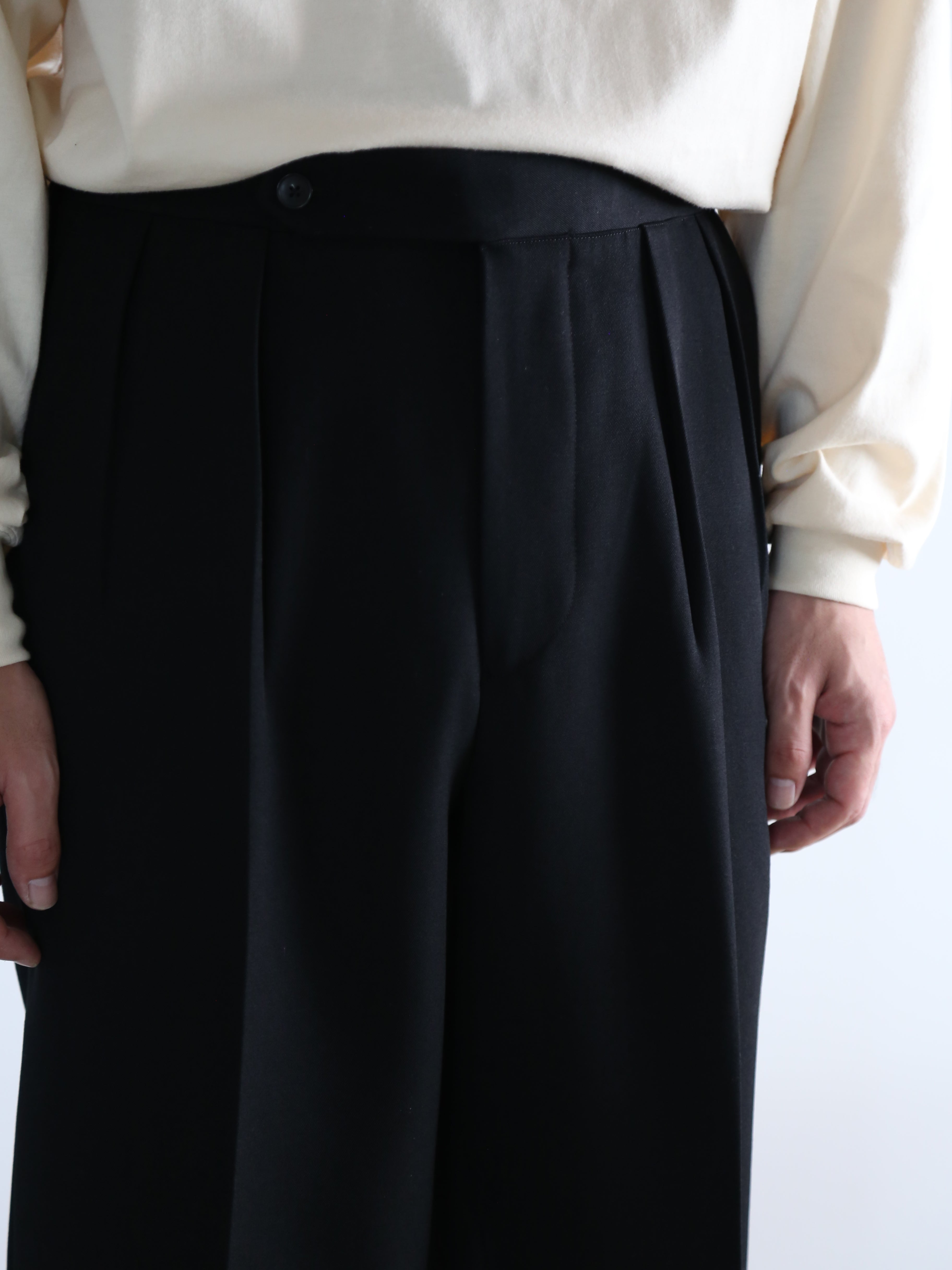 HEUGN】Aaron Wool Black – End on End.