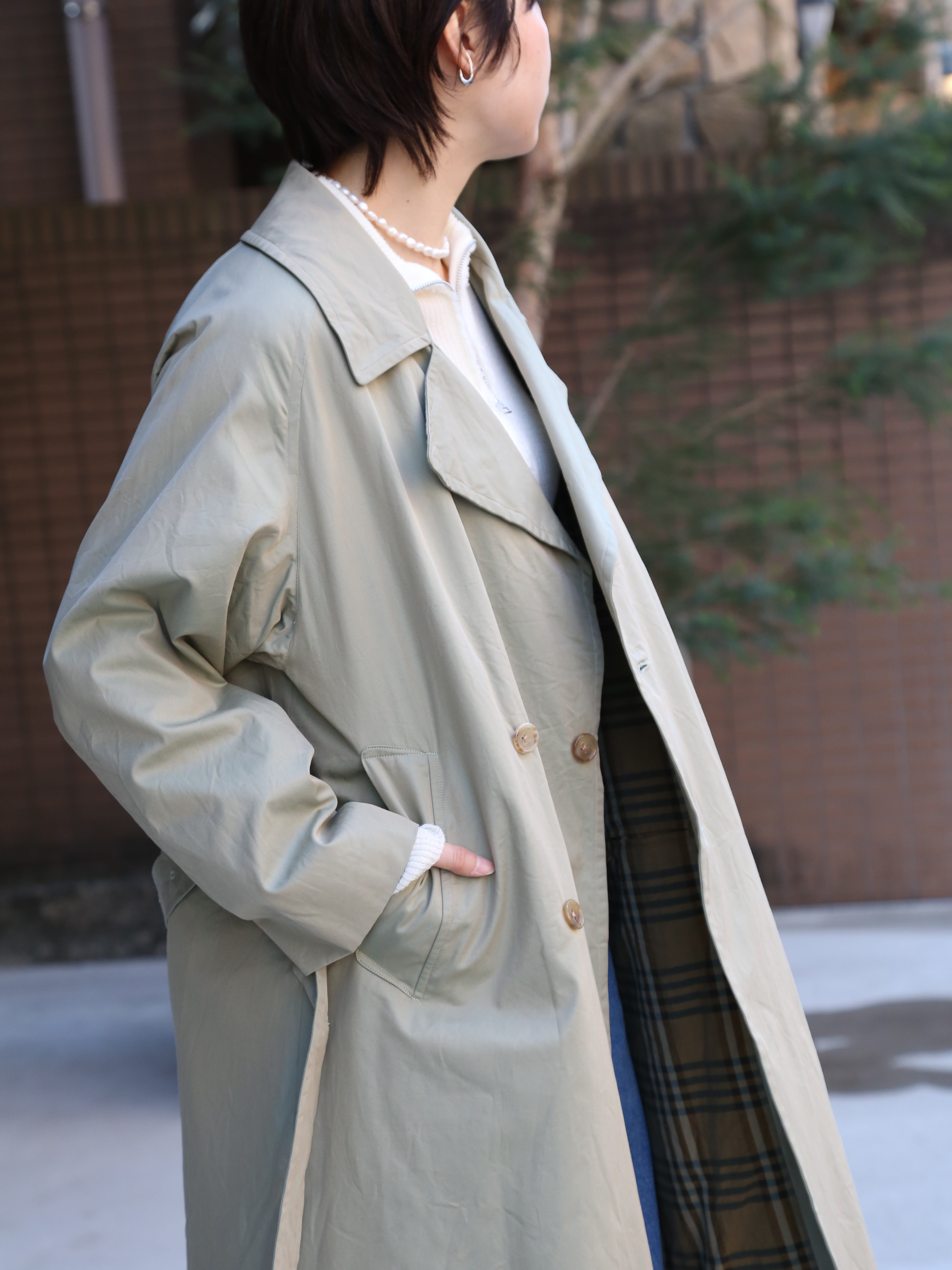 blurhms】Cotton Gabardine Trench Coat (Womens) – End on End.