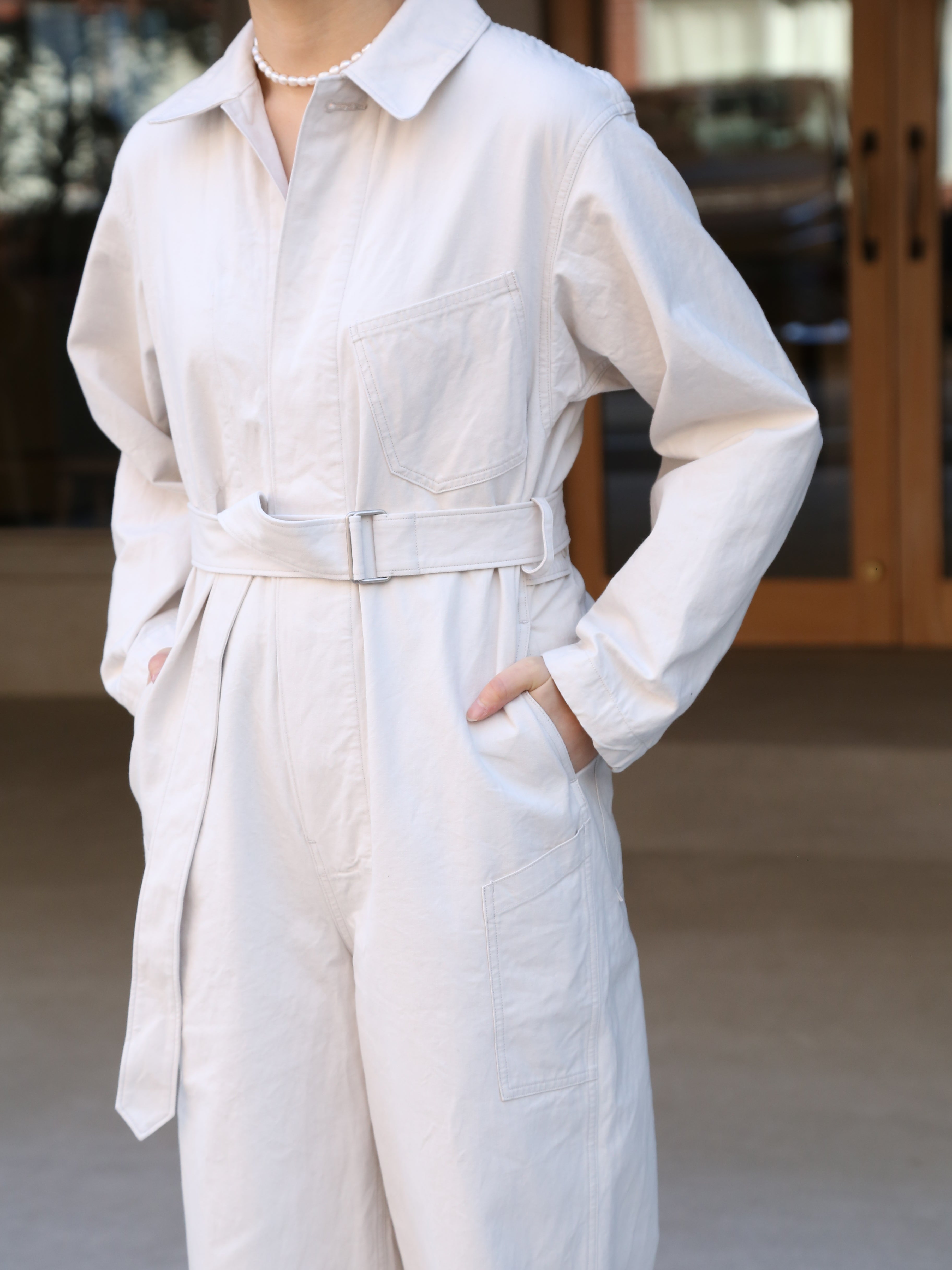 blurhms】Hard Twist Gabardine Jump Suit (Womens) – End on End.