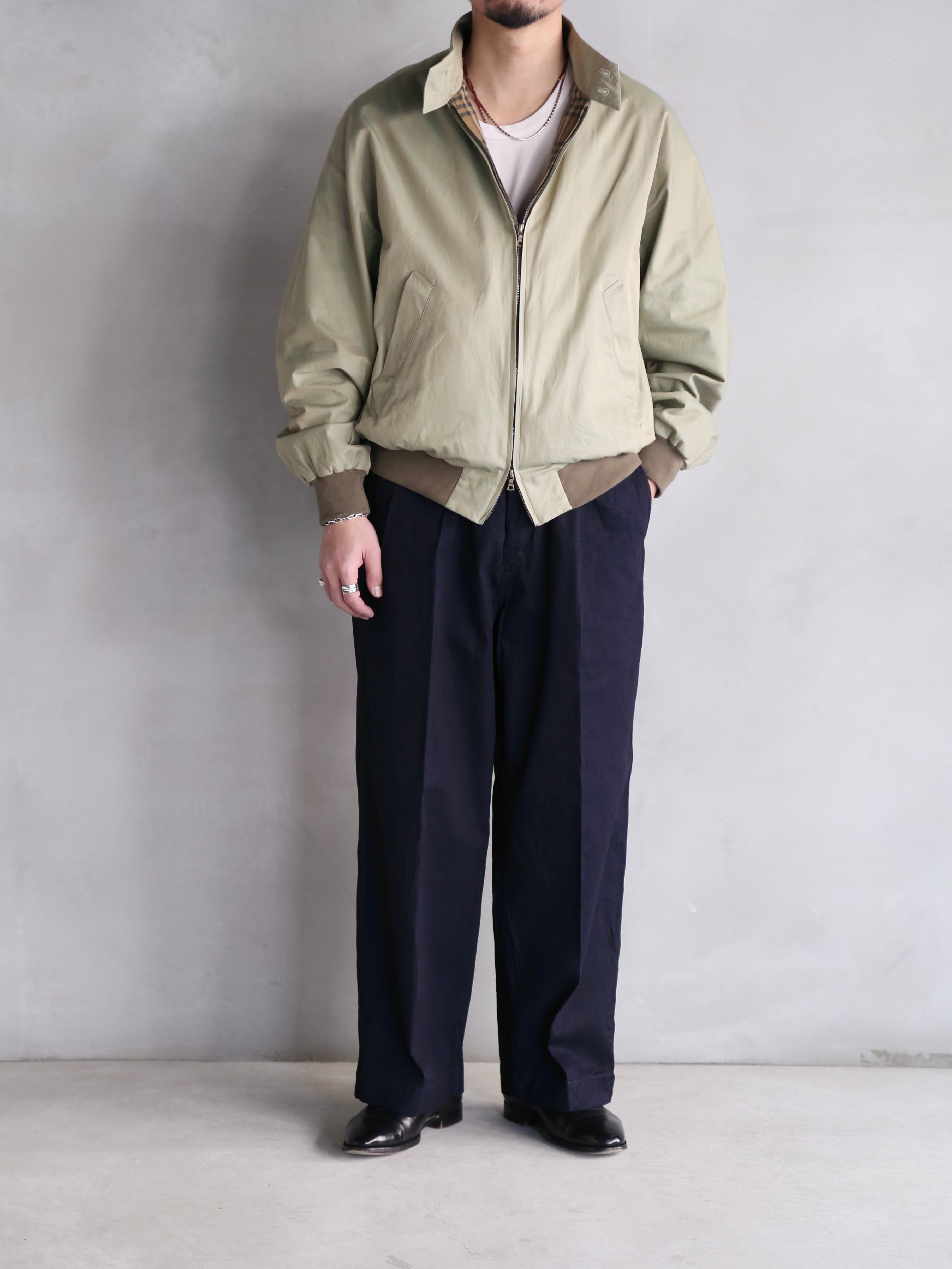 blurhms】Cotton Gabardine Harrington Jacket (Mens) – End on End.