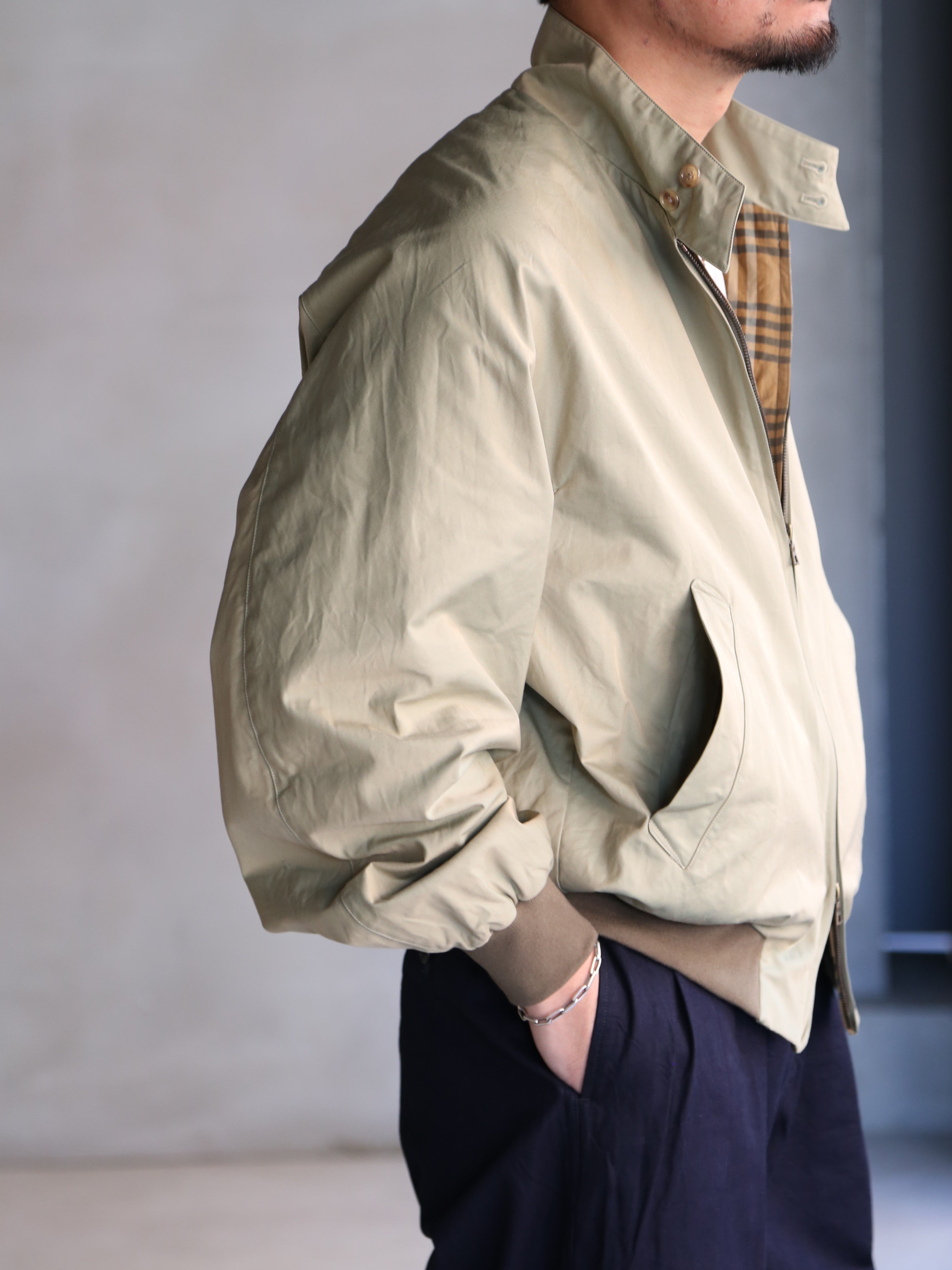 blurhms】Cotton Gabardine Harrington Jacket (Mens) – End on End.