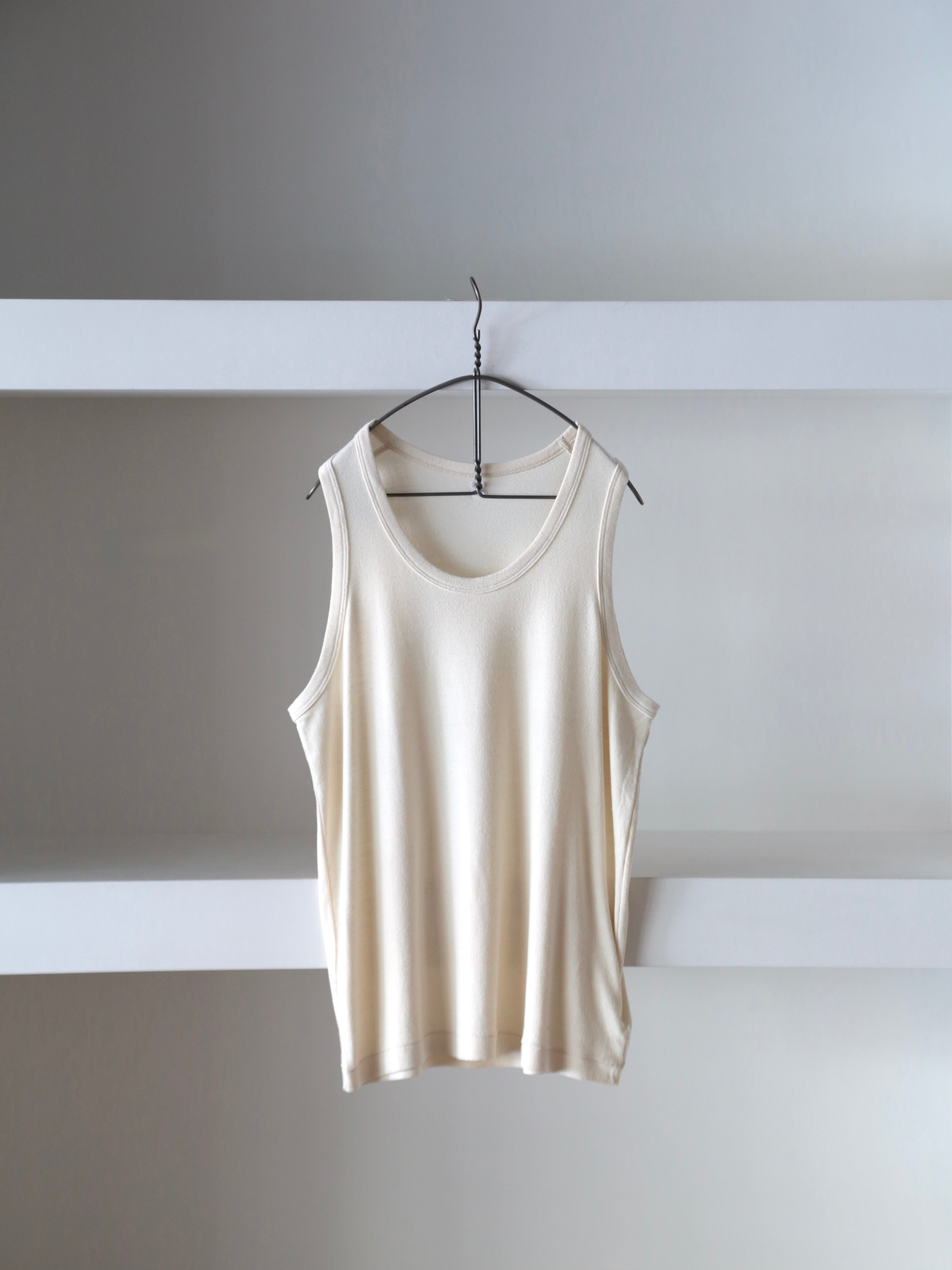 blurhms】Co/Silk Nep Rib Tank top (Mens) – End on End.