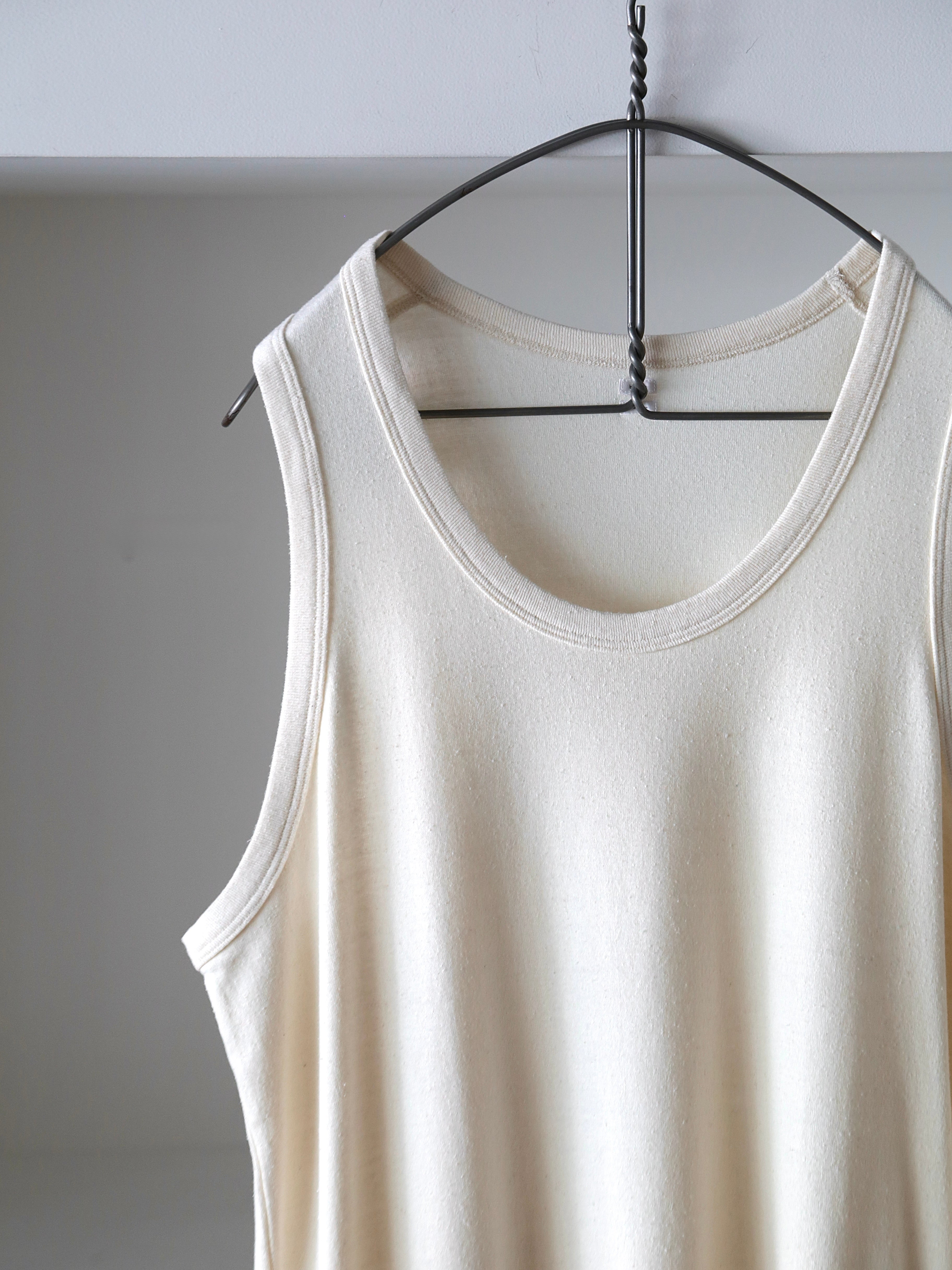 blurhms】Co/Silk Nep Rib Tank top (Mens) – End on End.