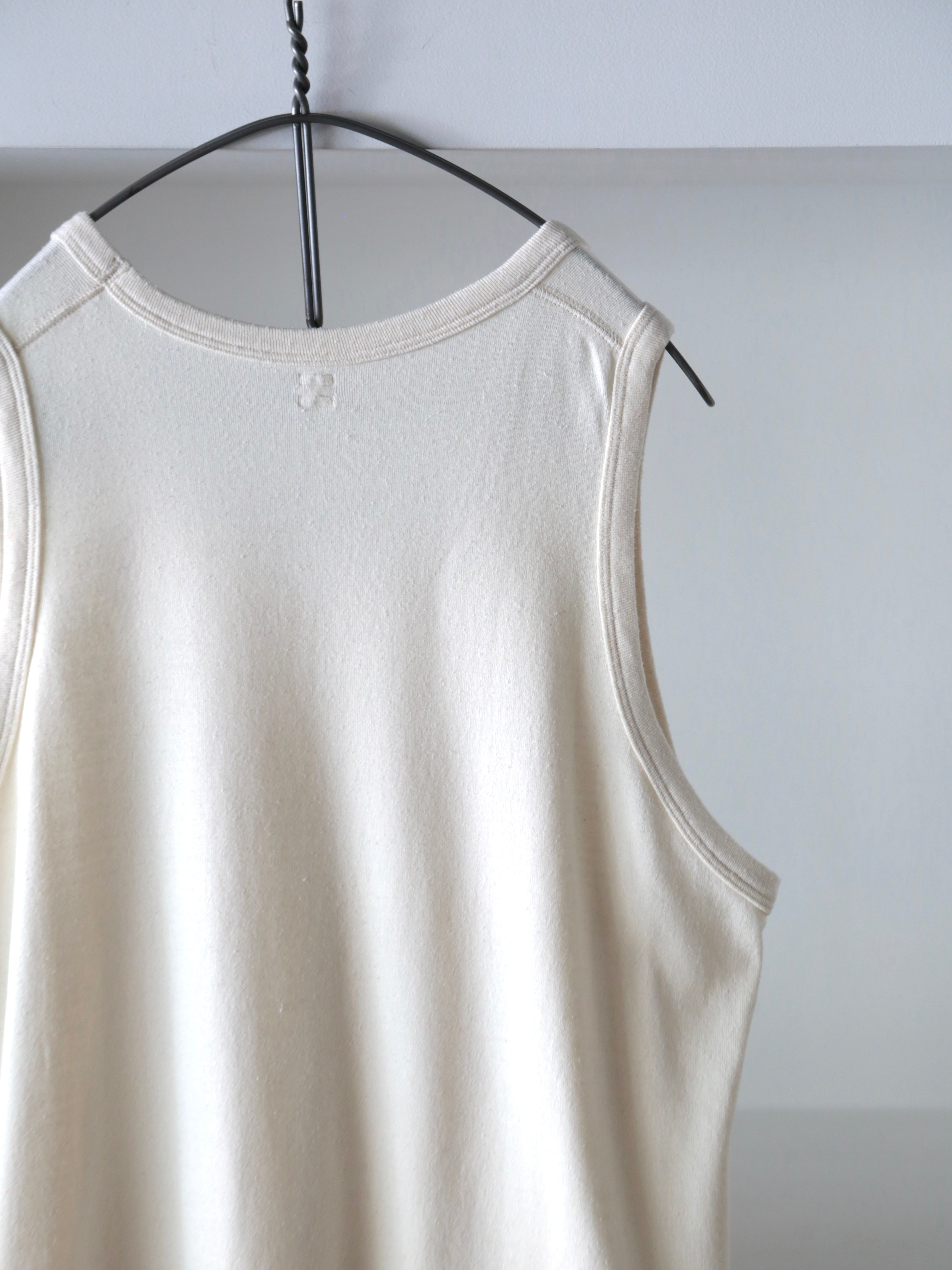 blurhms】Co/Silk Nep Rib Tank top (Mens) – End on End.