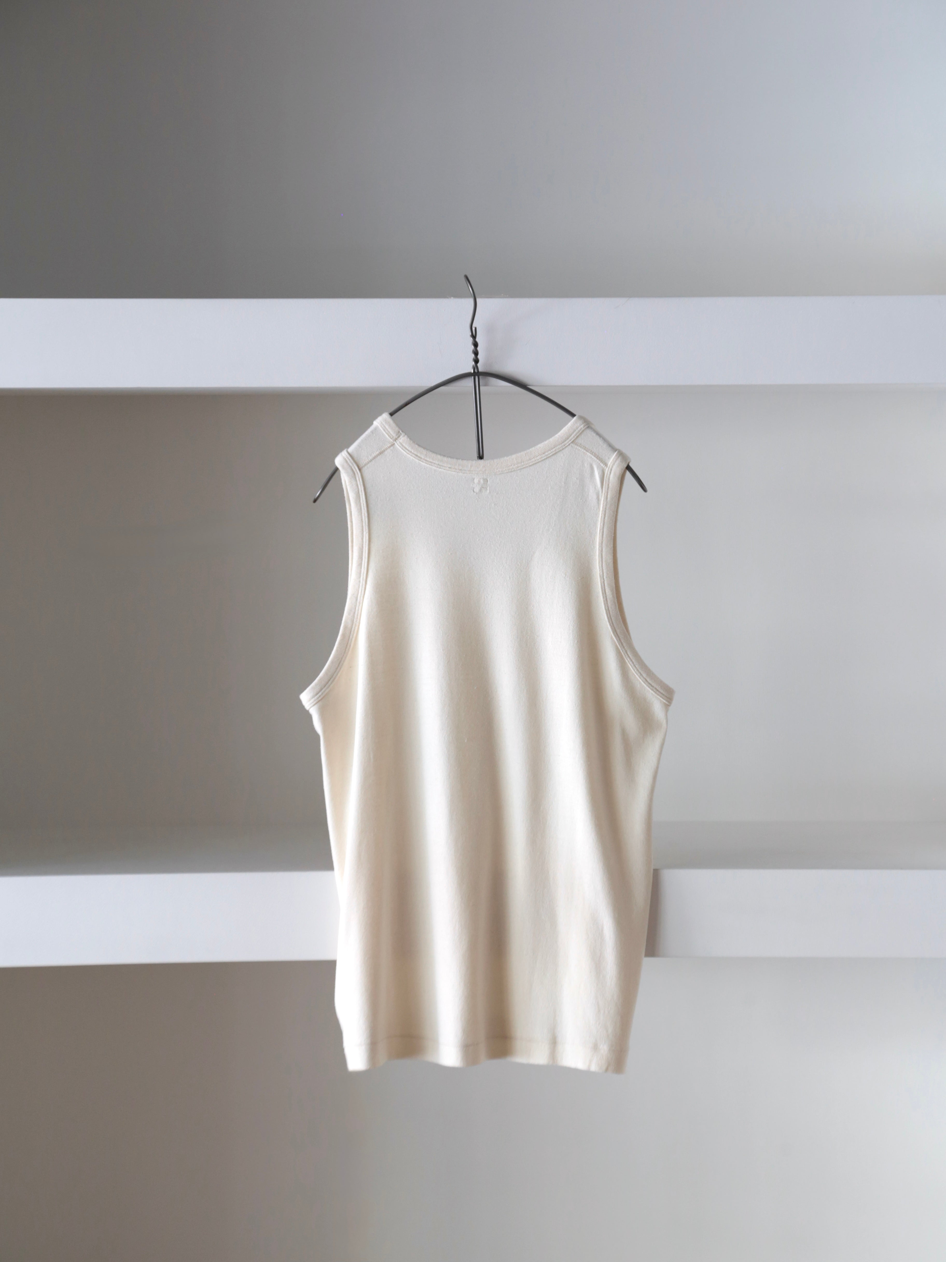 blurhms】Co/Silk Nep Rib Tank top (Mens) – End on End.