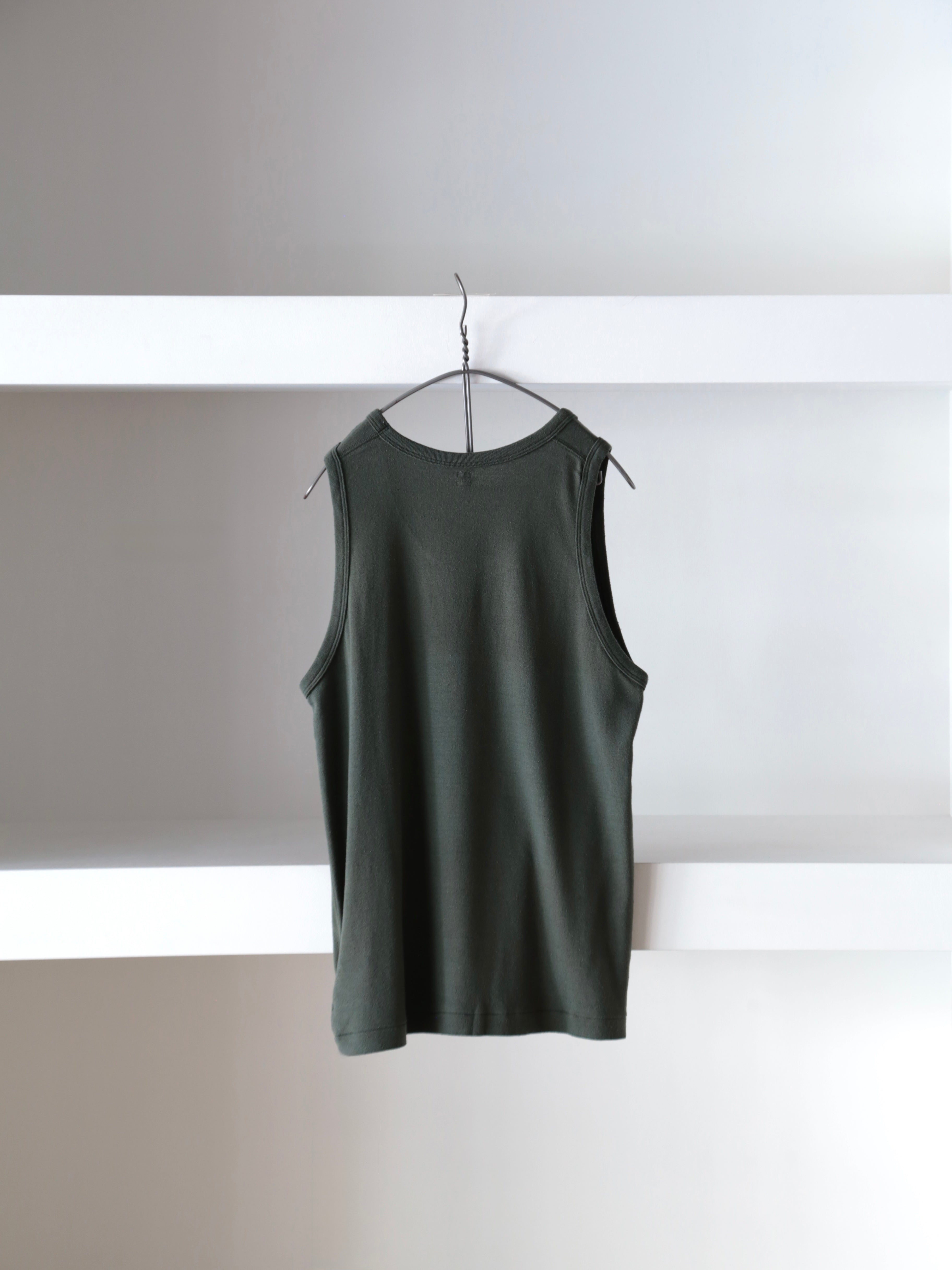 blurhms】Co/Silk Nep Rib Tank top (Mens) – End on End