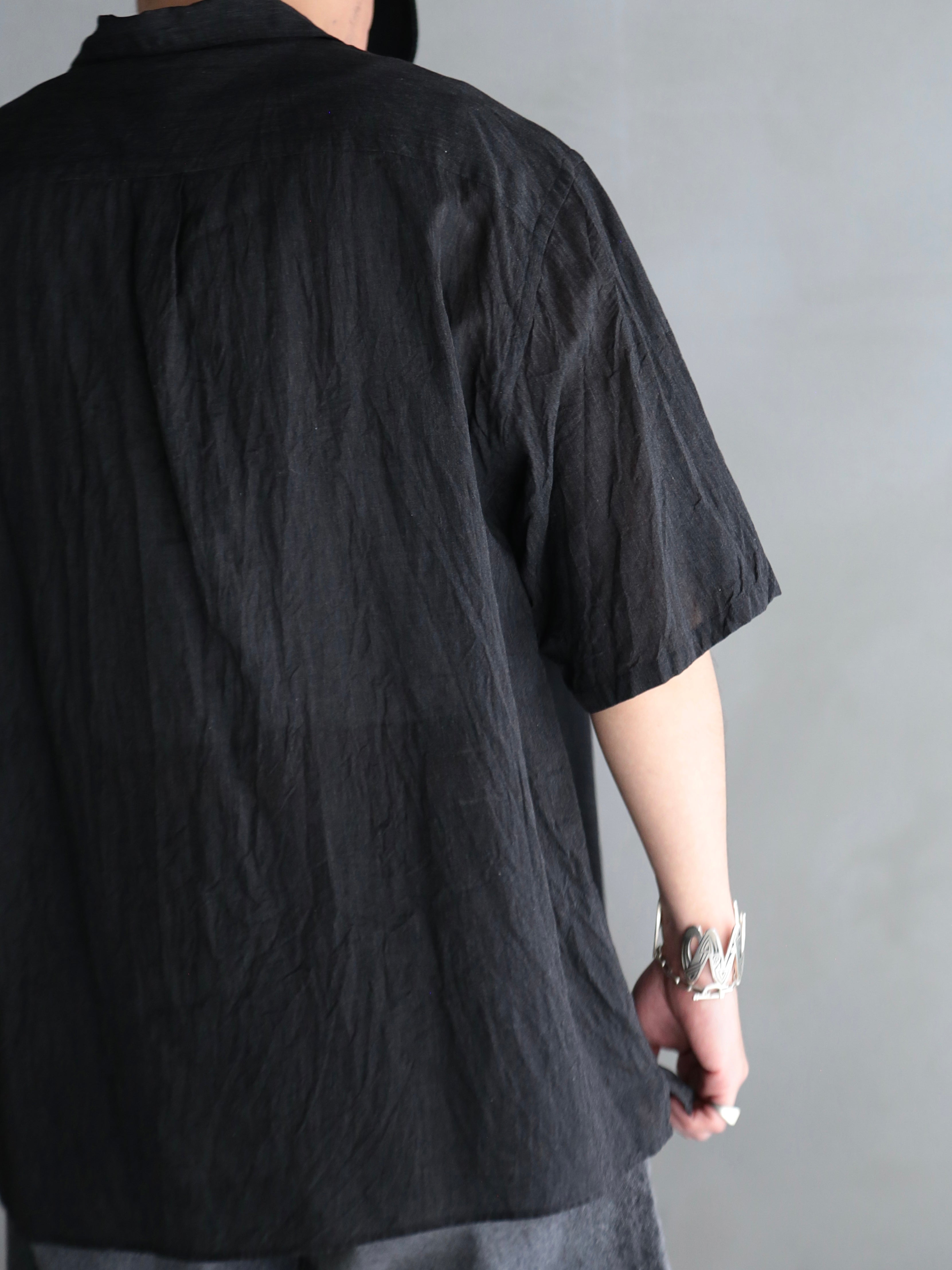 blurhms】Silk-Co Voile Half-Sleeve Shirt (Mens) – End on End.