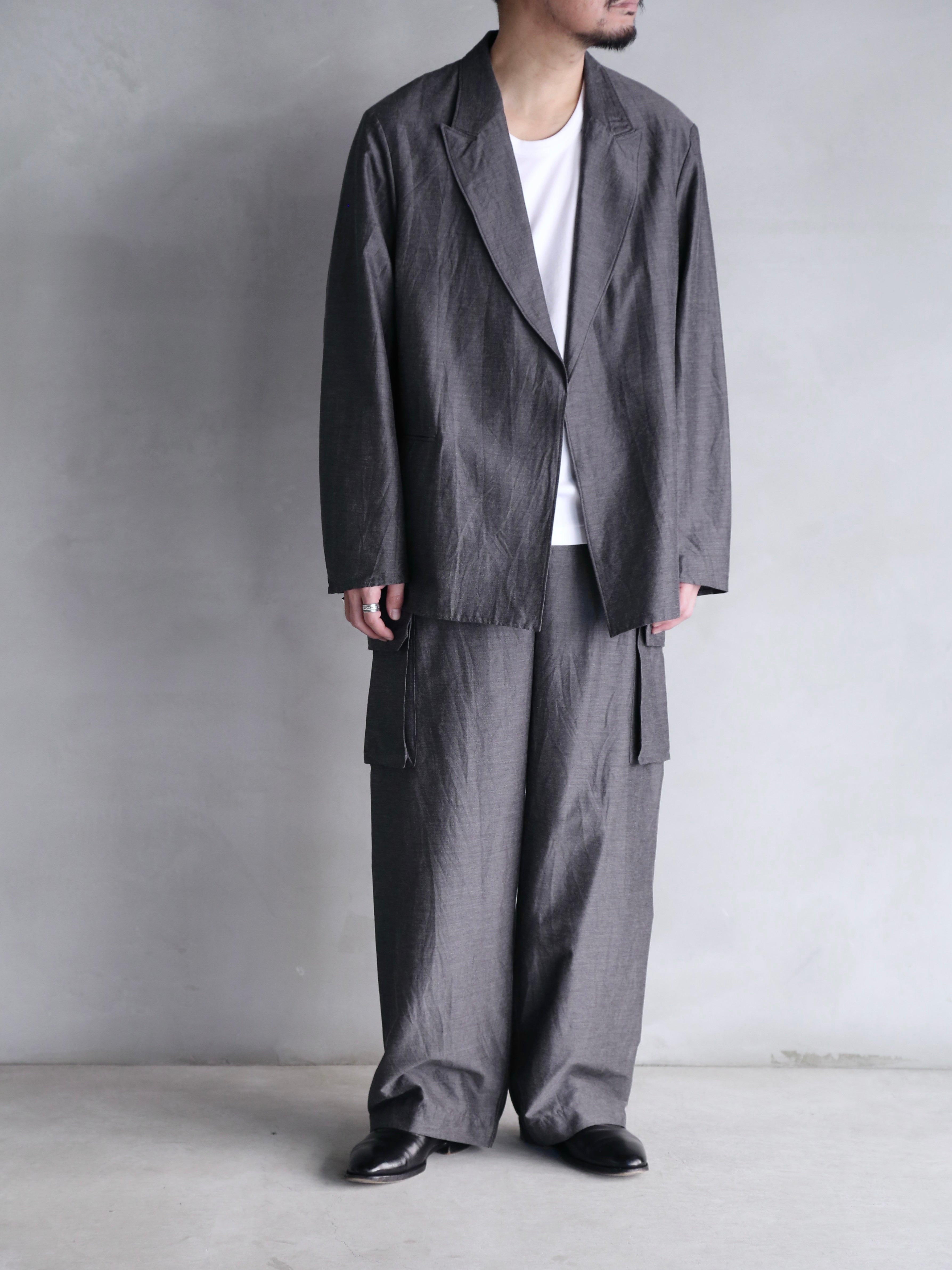 blurhms】Silk-Wo-Co Peaked Lapel Cardigan Jacket (Mens) – End on End.