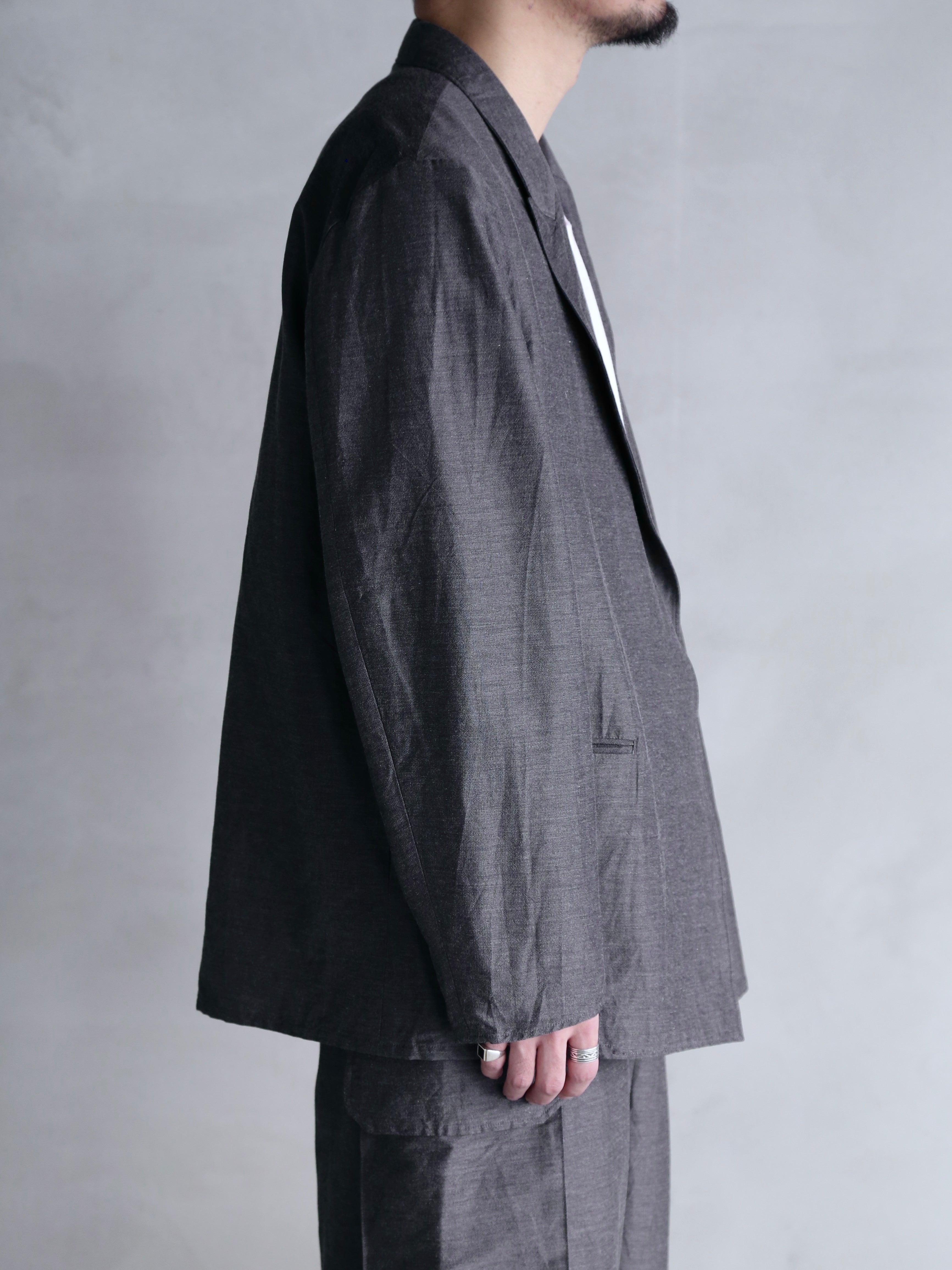 blurhms】Silk-Wo-Co Peaked Lapel Cardigan Jacket (Mens) – End on End.