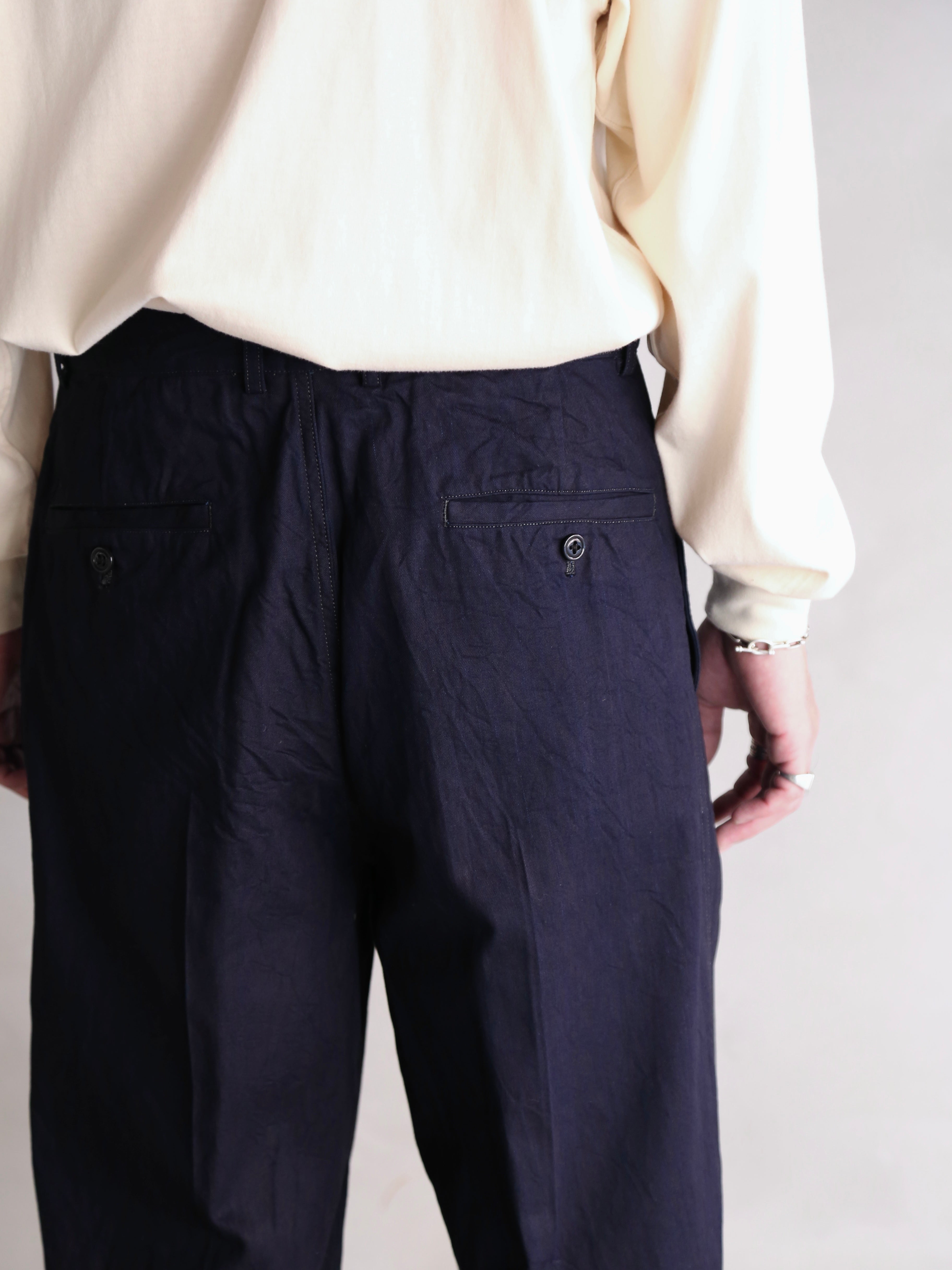 blurhmsROOTSTOCK】Light oz Denim Military Trousers (Mens) – End on