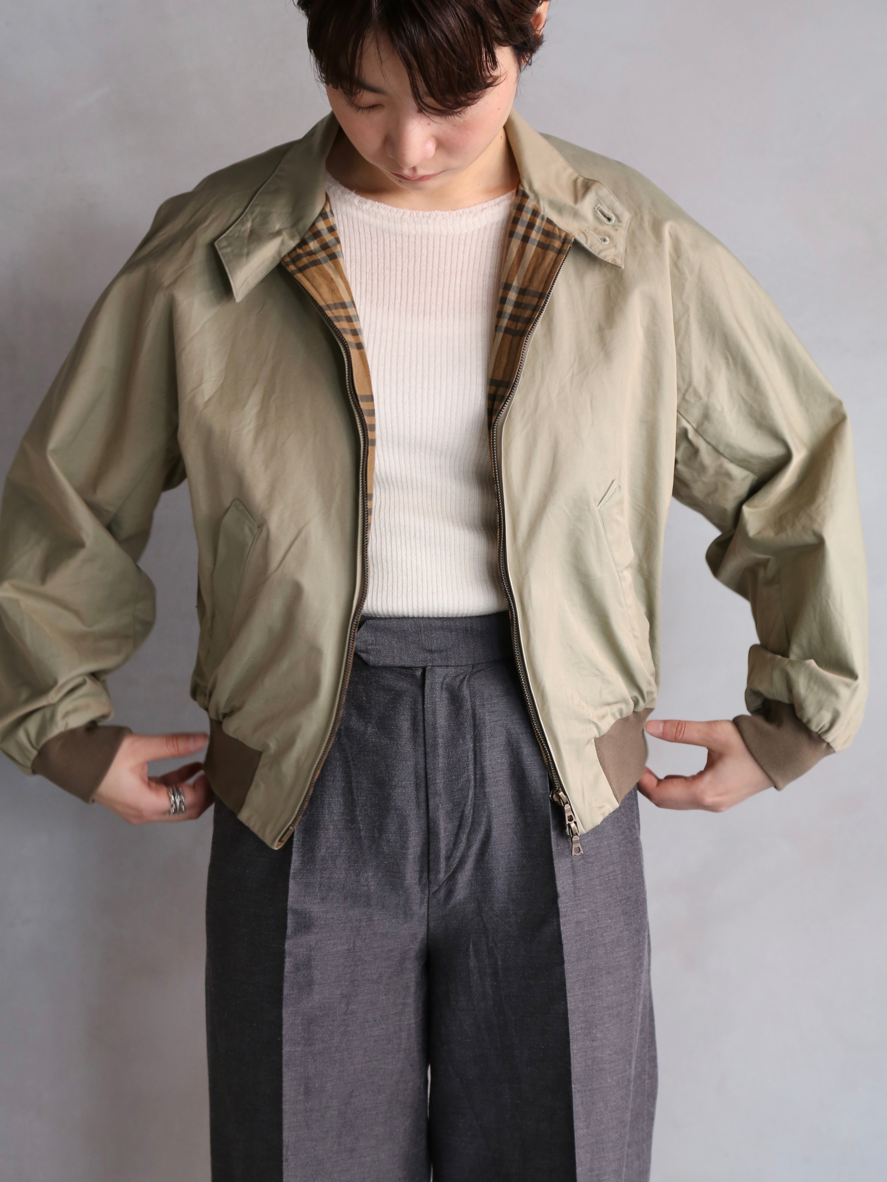 ジャケット・アウター blurhms CottonGabardineHarrington Jacket blurhms】Cotton Gabardine Harrington Jacket (Womens) – End on End.
