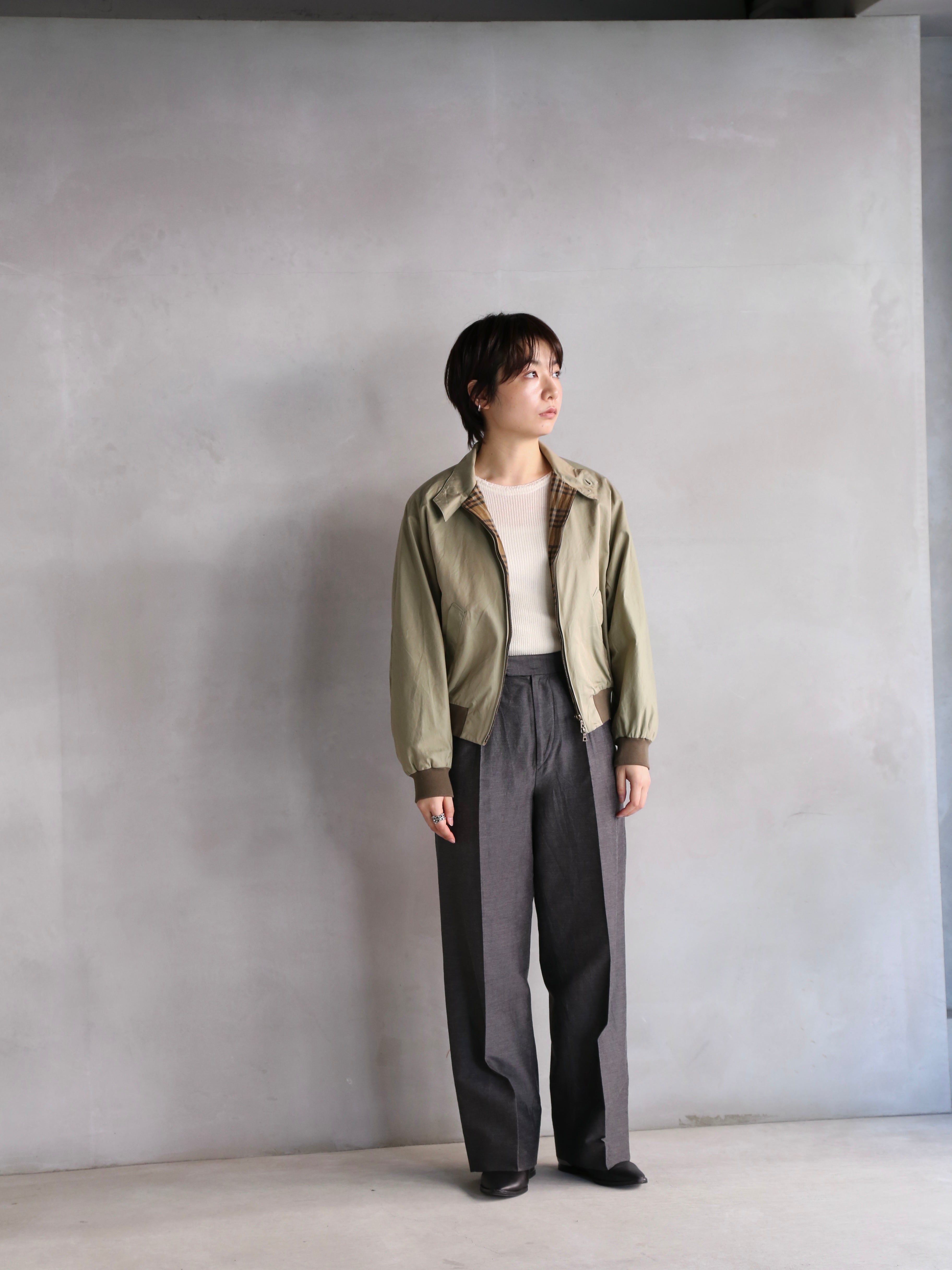 blurhms】Cotton Gabardine Harrington Jacket (Womens) – End on End.