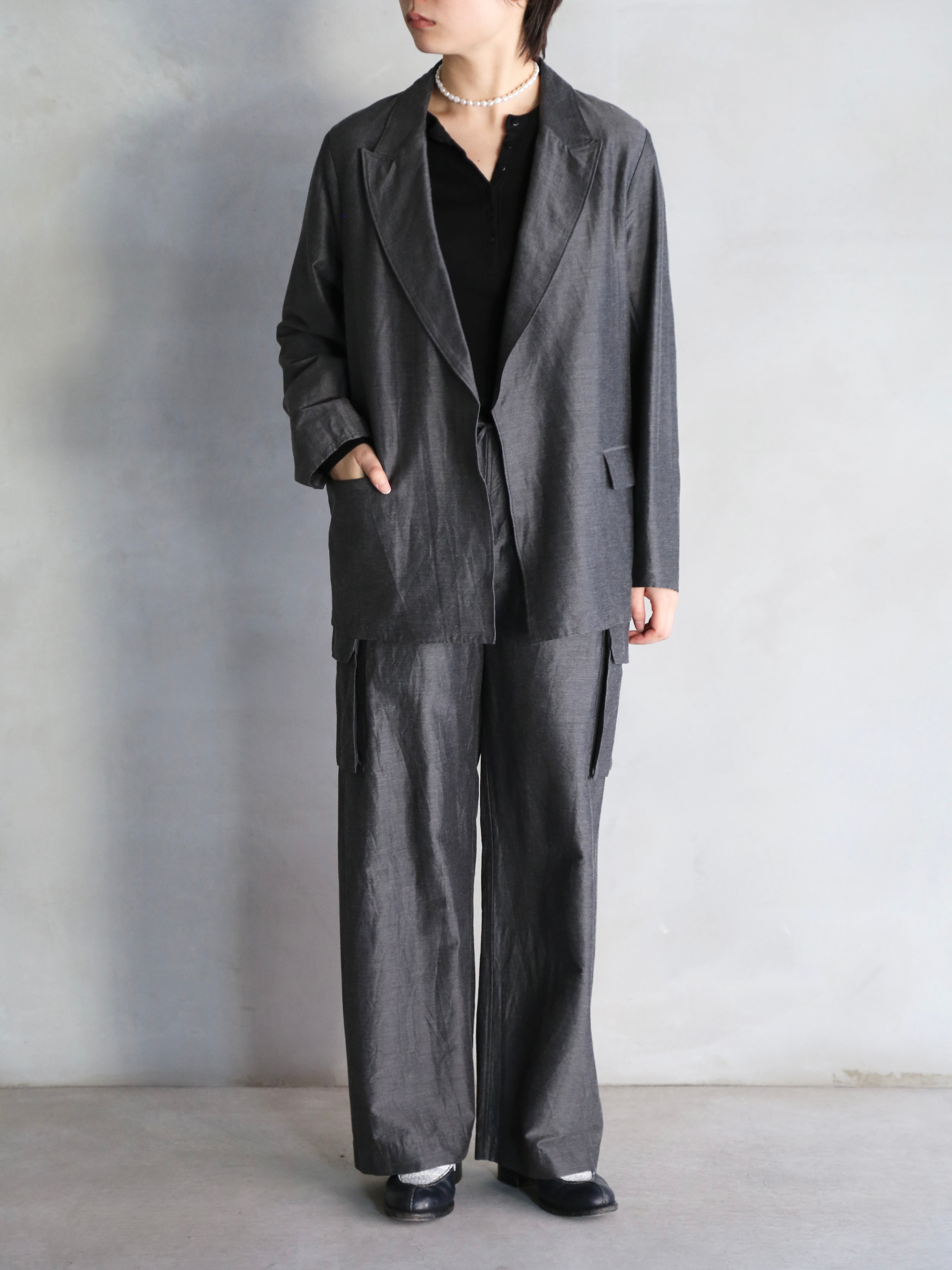 新品タグ付きblurhms Cardigan Jacket blurhms】Silk-Wo-Co Peaked Lapel Cardigan Jacket (Womens) – End on