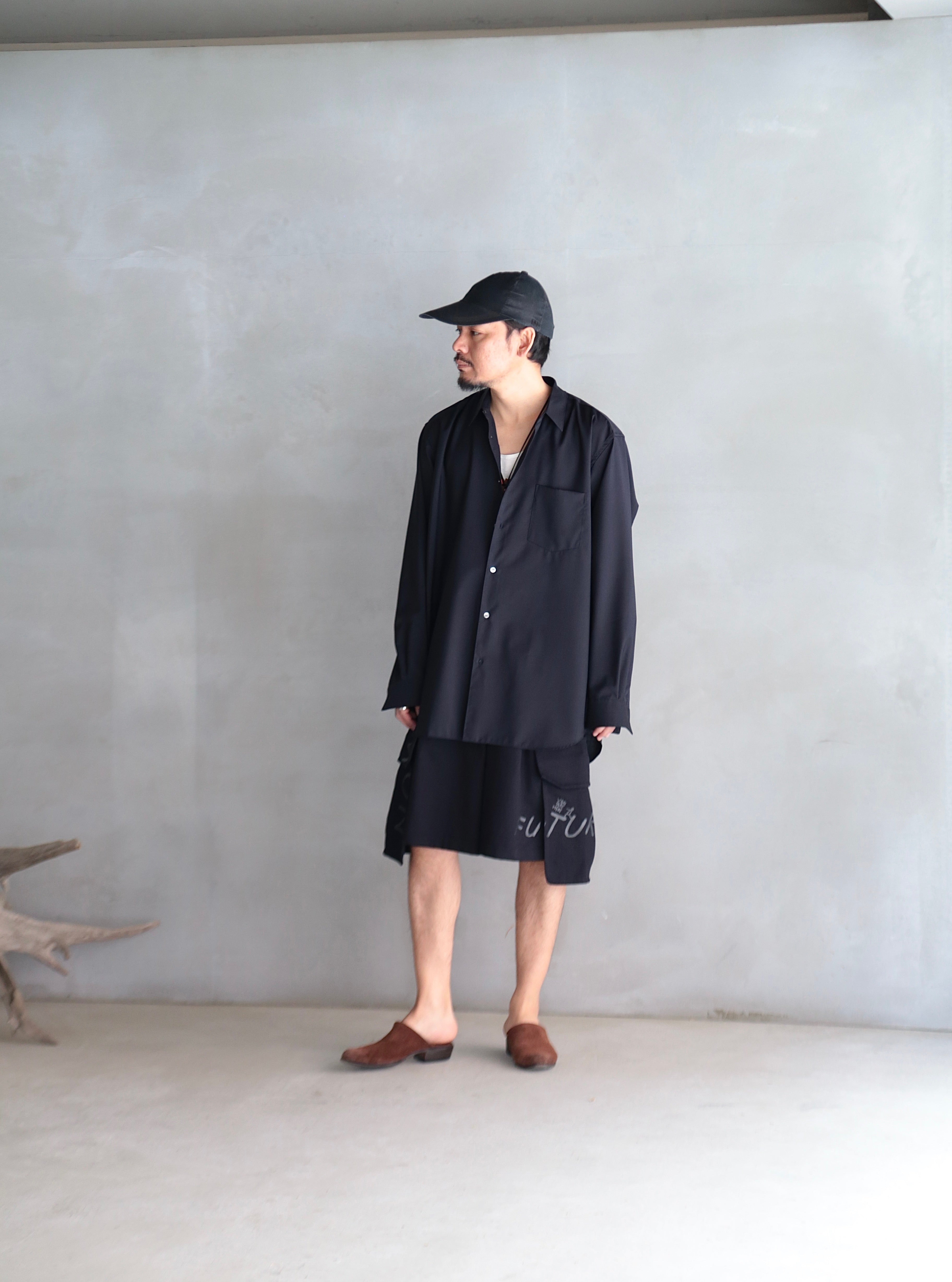 COMME des GARCONS SHIRT】cotton twill garment printed Shorts – End