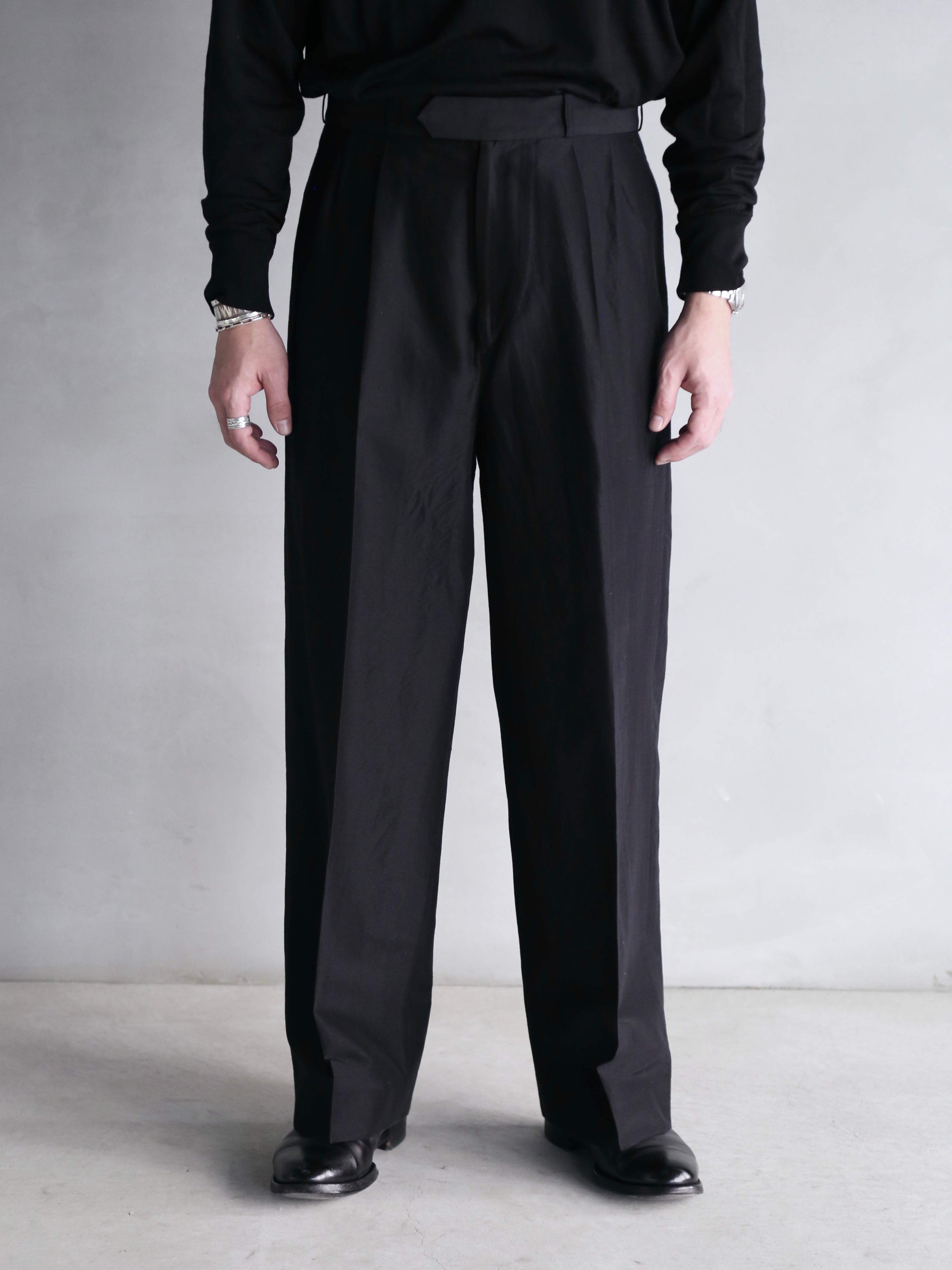 blurhms】Silk-Wo-Co Two-tuck Slacks (Mens) – End on End.