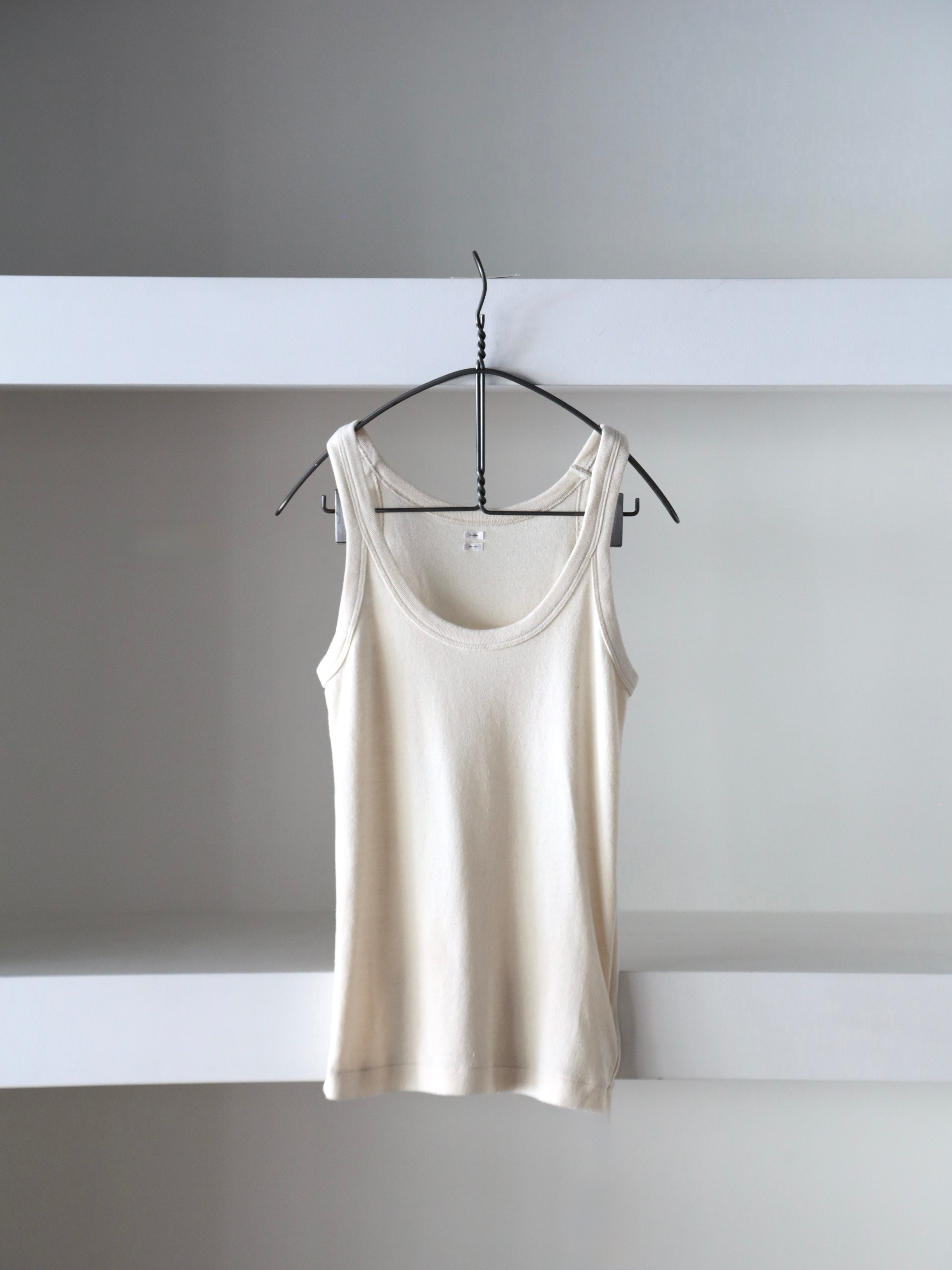 【blurhms 別注】CO/SILK NEP SLEEVELESS blurhms】Co/Silk Nep Rib Tank top (Womens) – End on End.