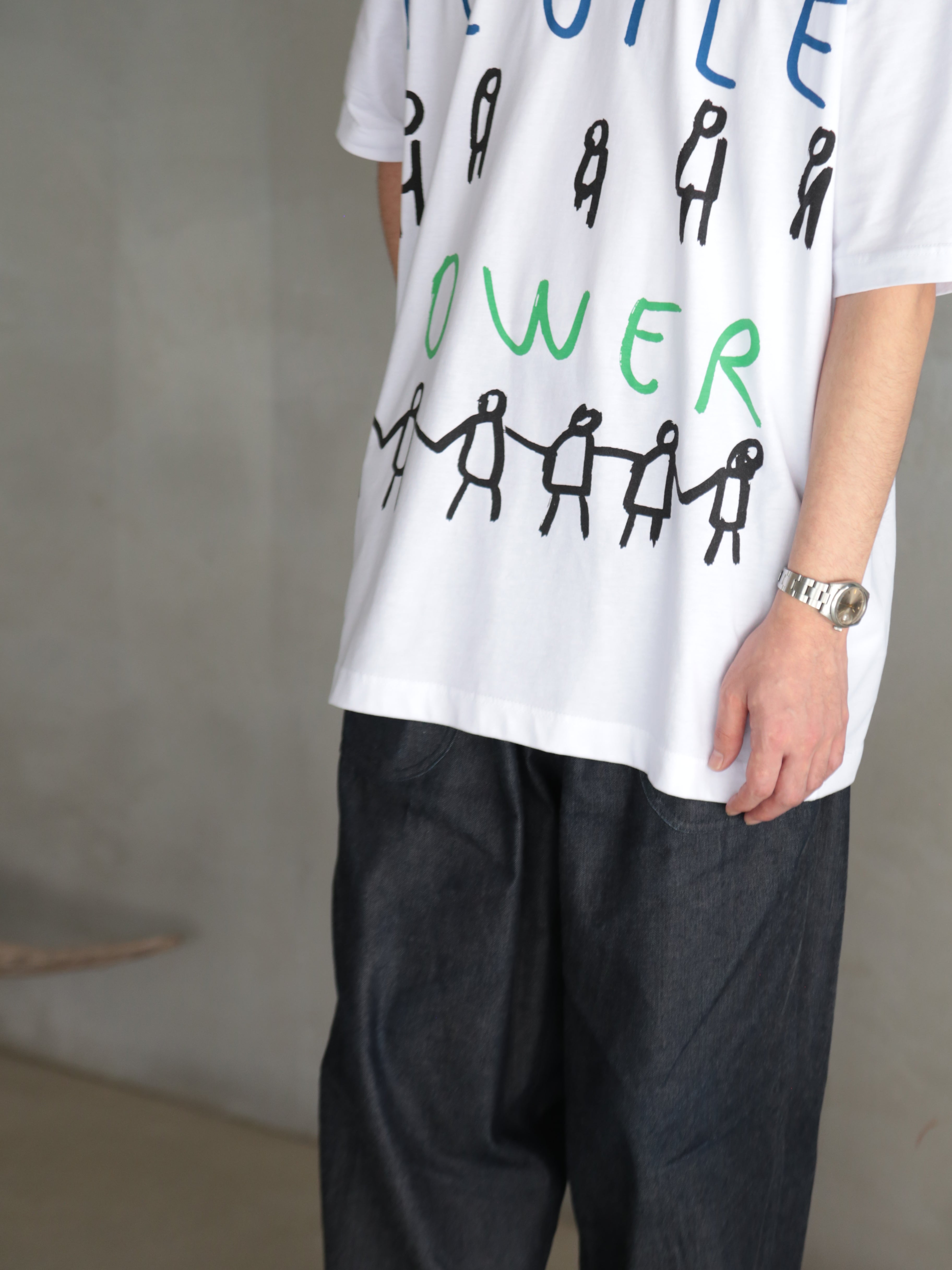 COMME des GARCONS SHIRT】printed cotton jersey OVERSIZED People