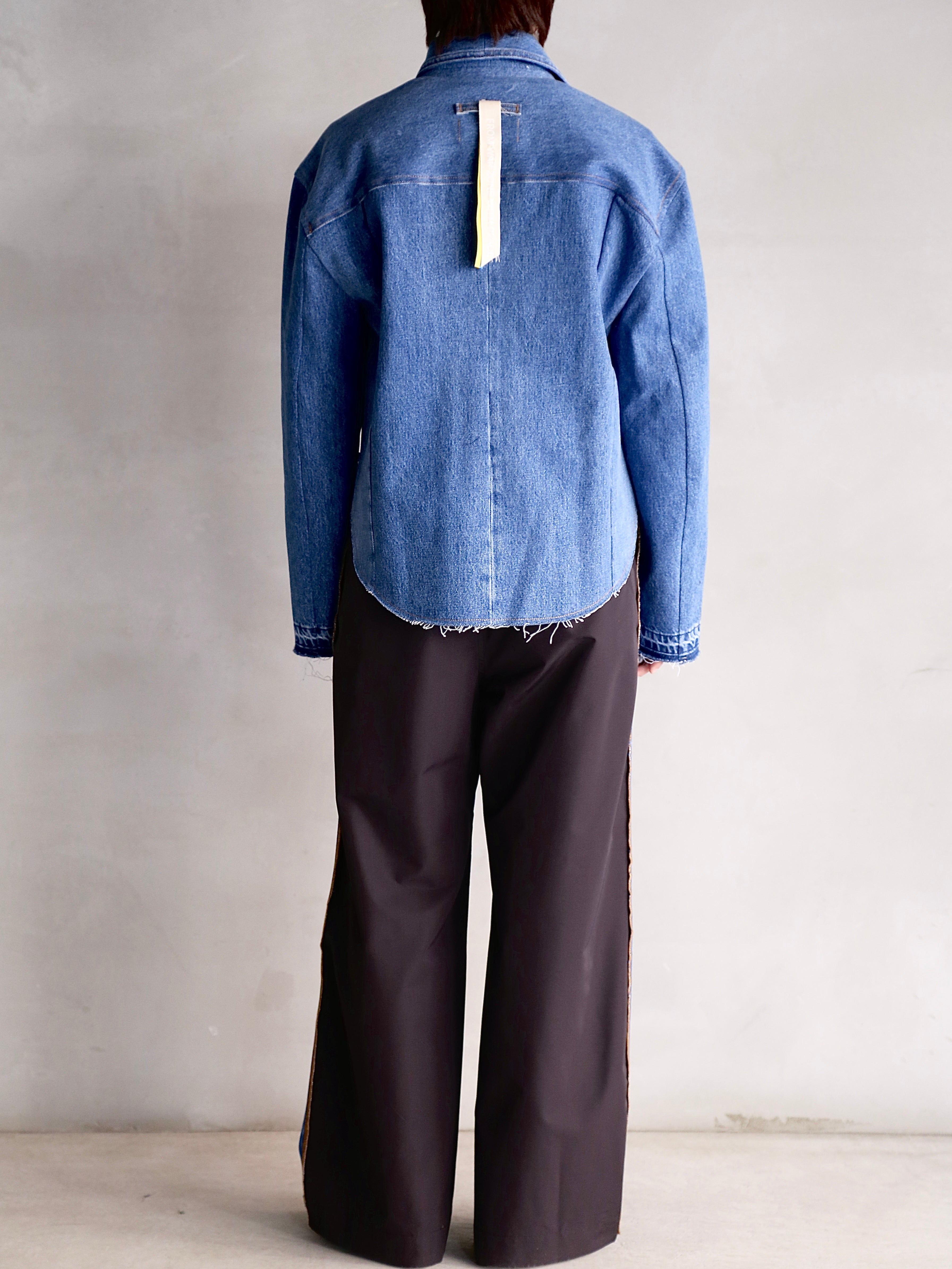 LITKOVSKA】Frayed Denim Shirt – End on End.