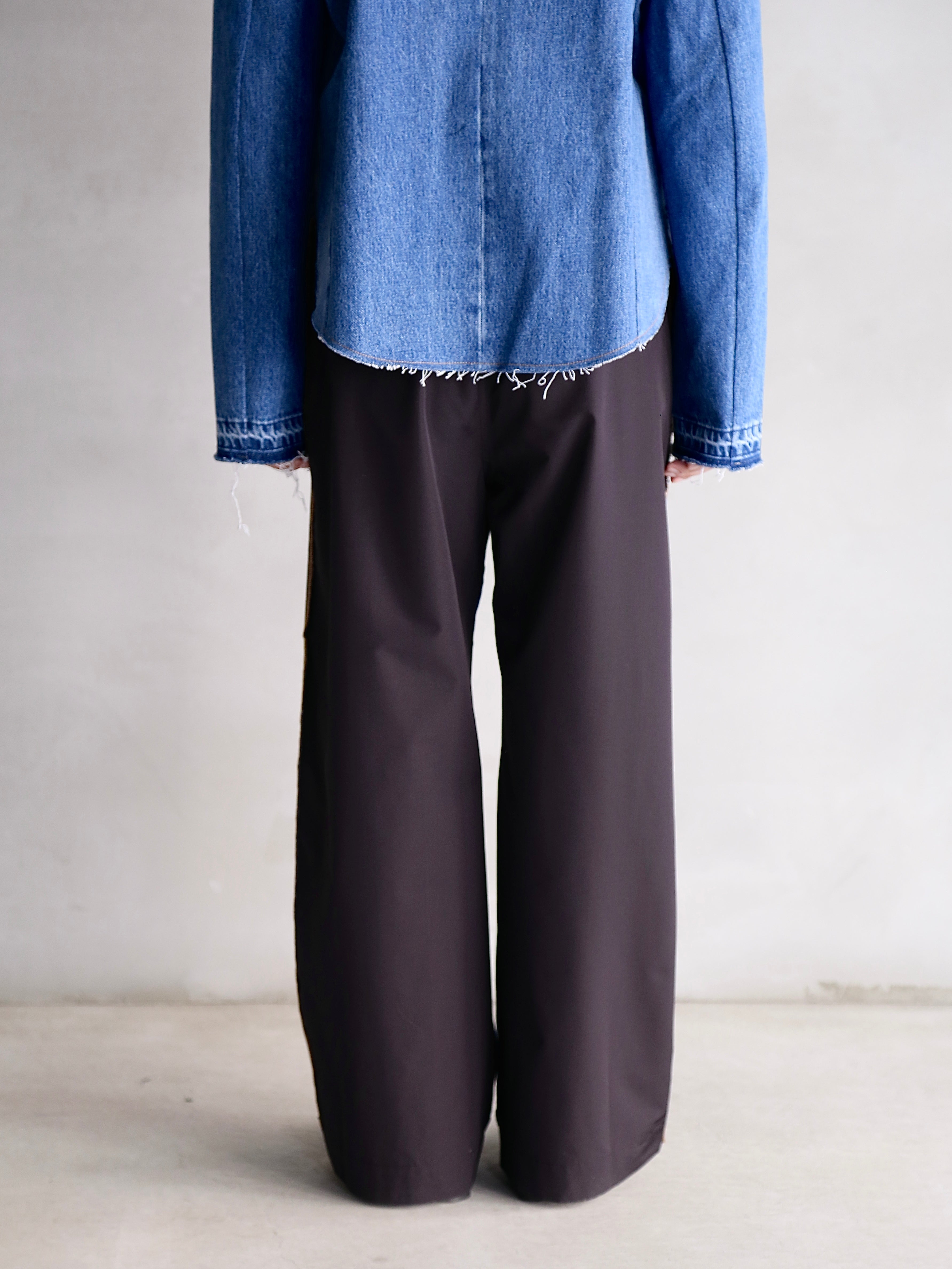 LITKOVSKA】Pleated Wide-Leg Jeans – End on End.