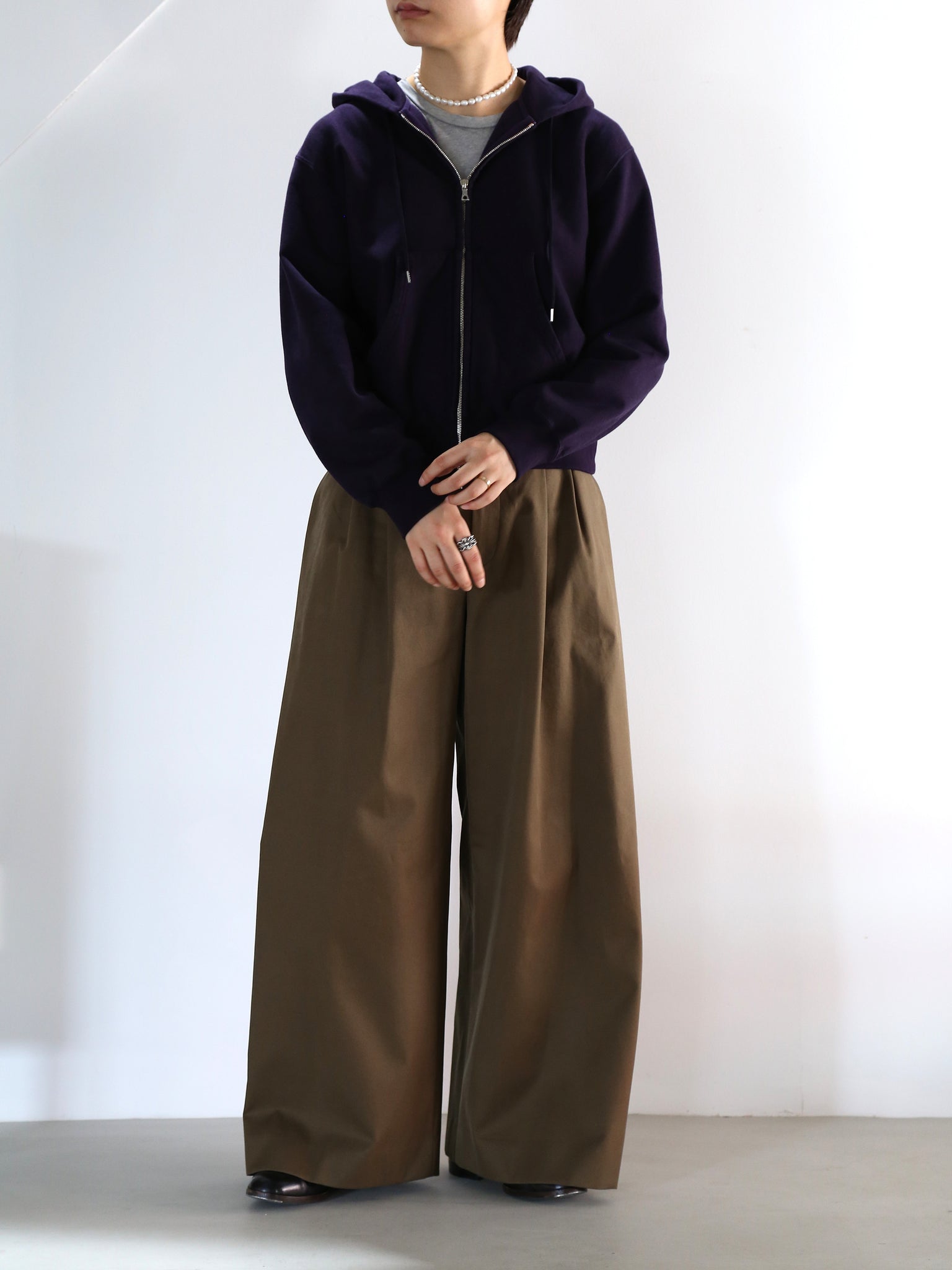 【blurhmsROOTSTOCK】Soft&Hard Sweat Hoodie ZIP(Womens)