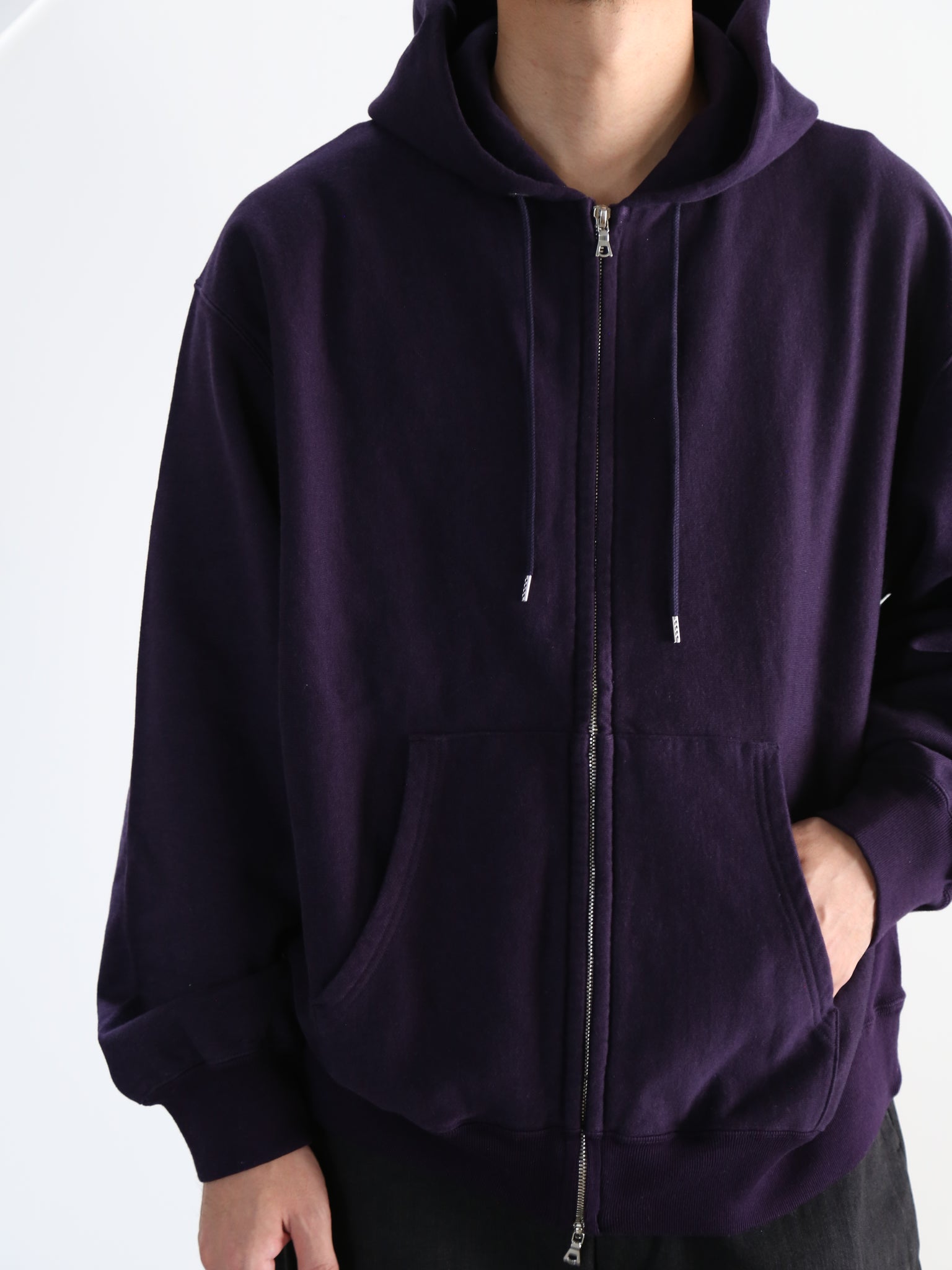 【blurhmsROOTSTOCK】Soft&Hard Sweat Hoodie Zip Wide(Mens)