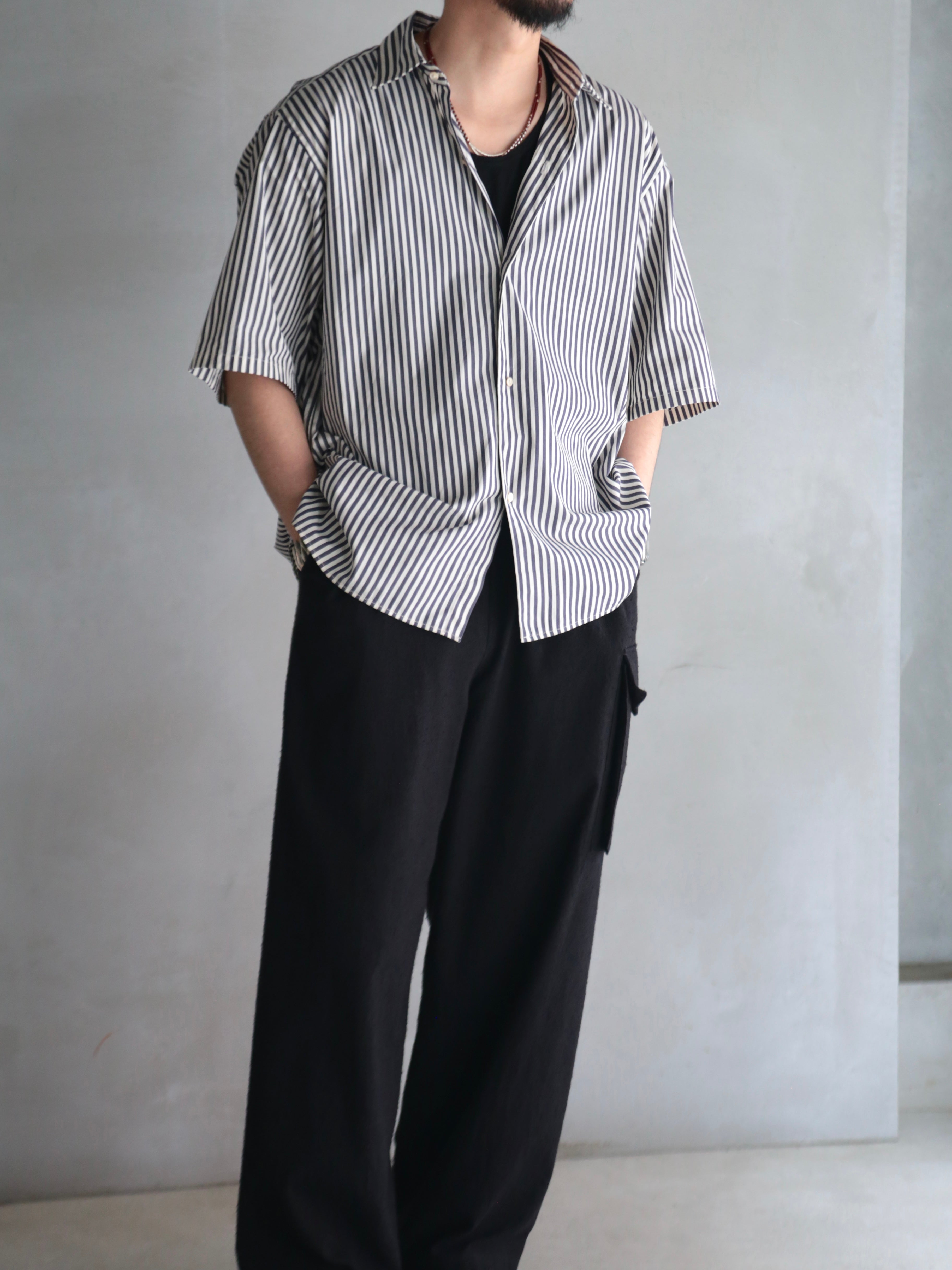 スクラムハーフ blurhms】Stripe Half-Sleeve Shirt (Mens) – End on End.