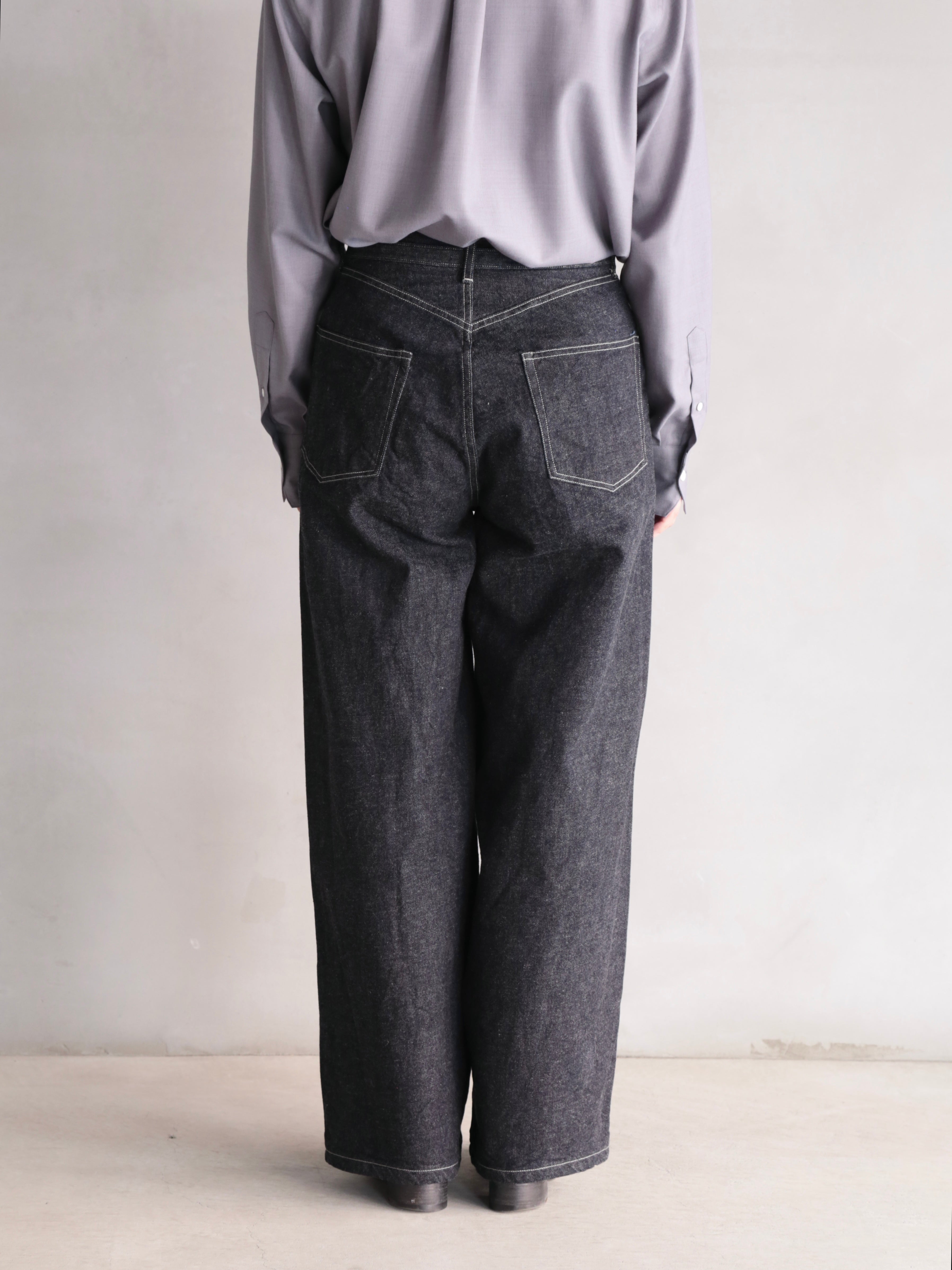 blurhms】12.9oz Denim Bias Belted Pants (Womens) – End on End.