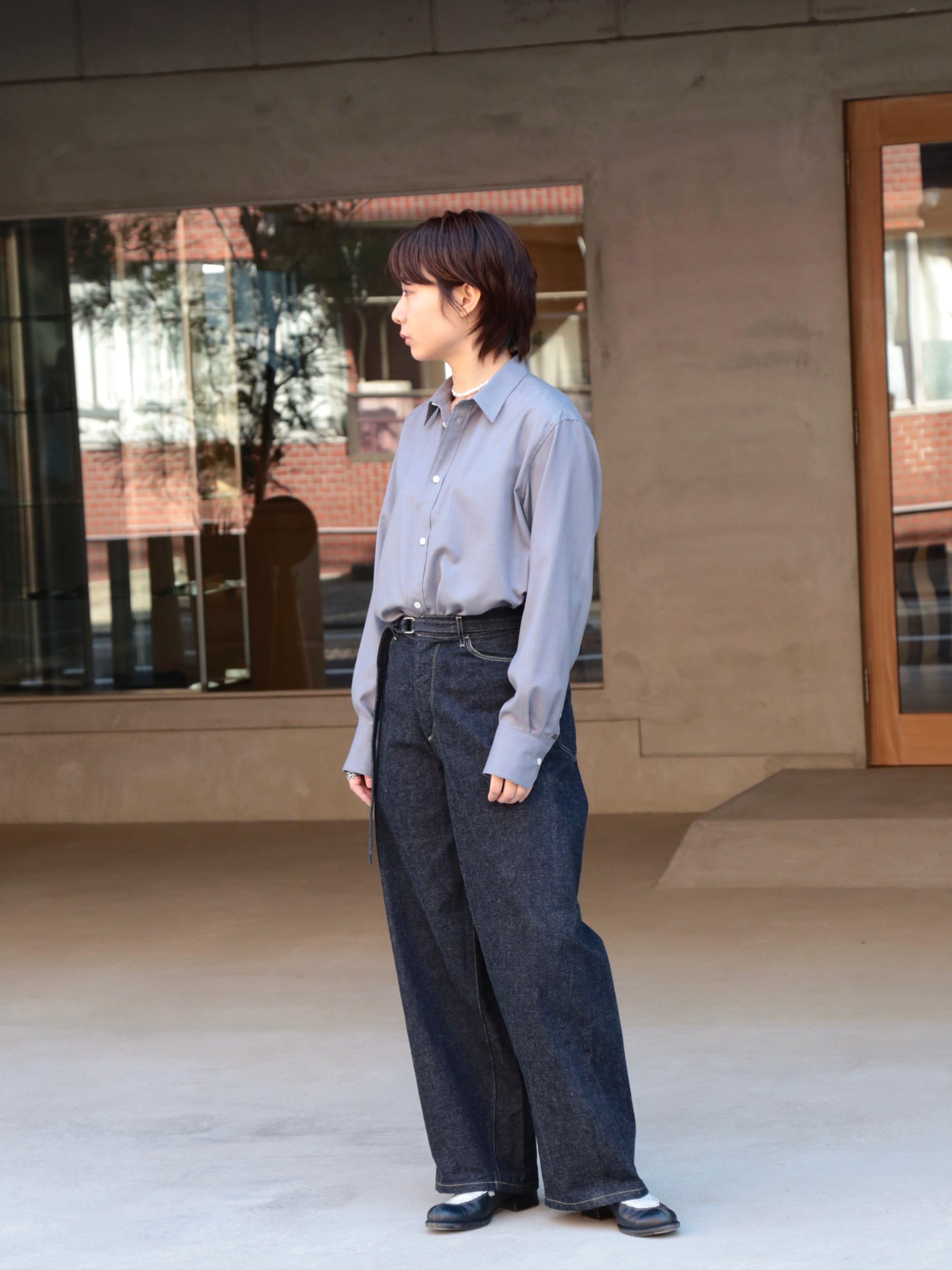 blurhms】12.9oz Denim Bias Belted Pants (Womens) – End on End.